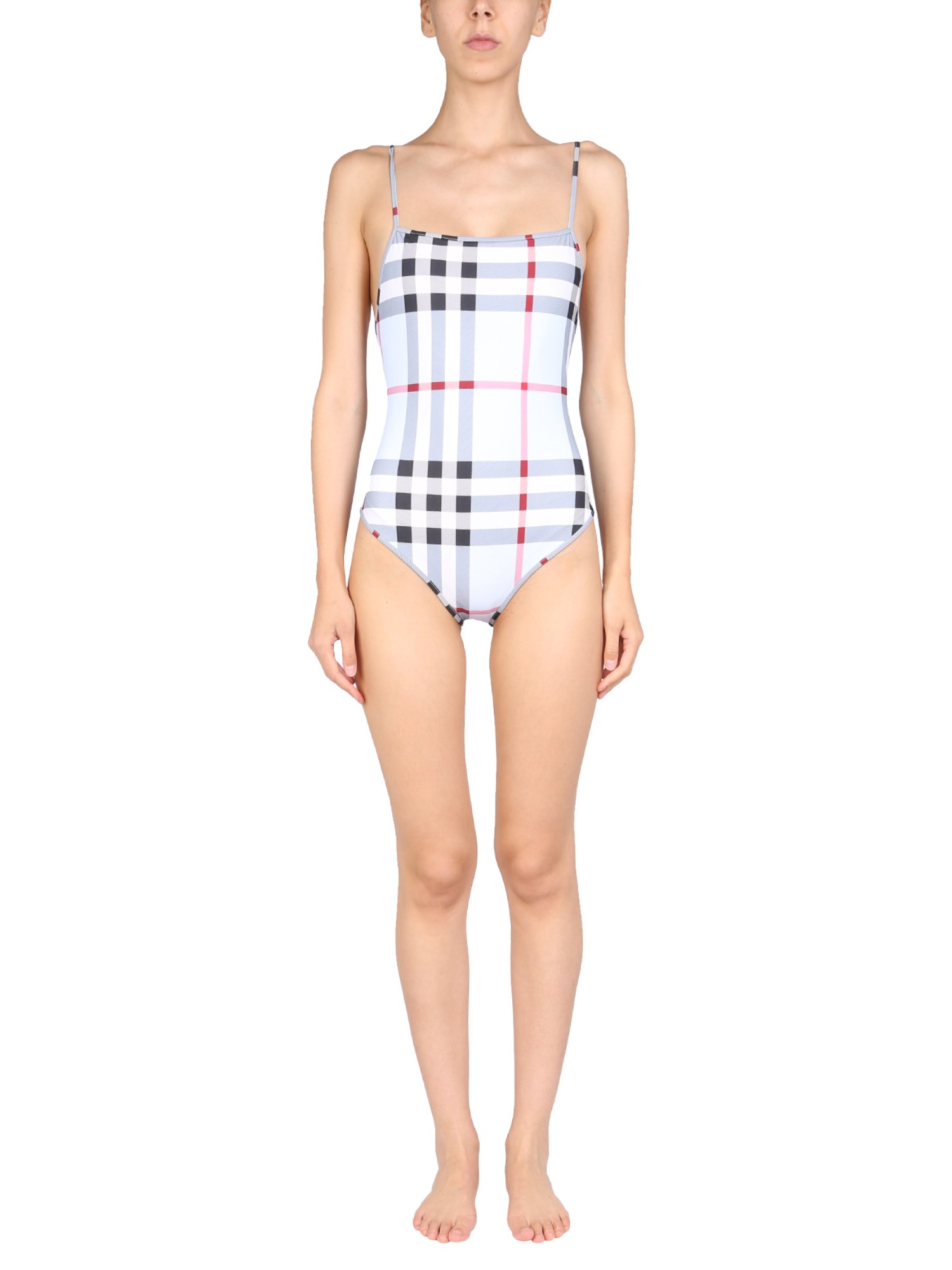 Burberry burberry check pattern one piece swimsuit