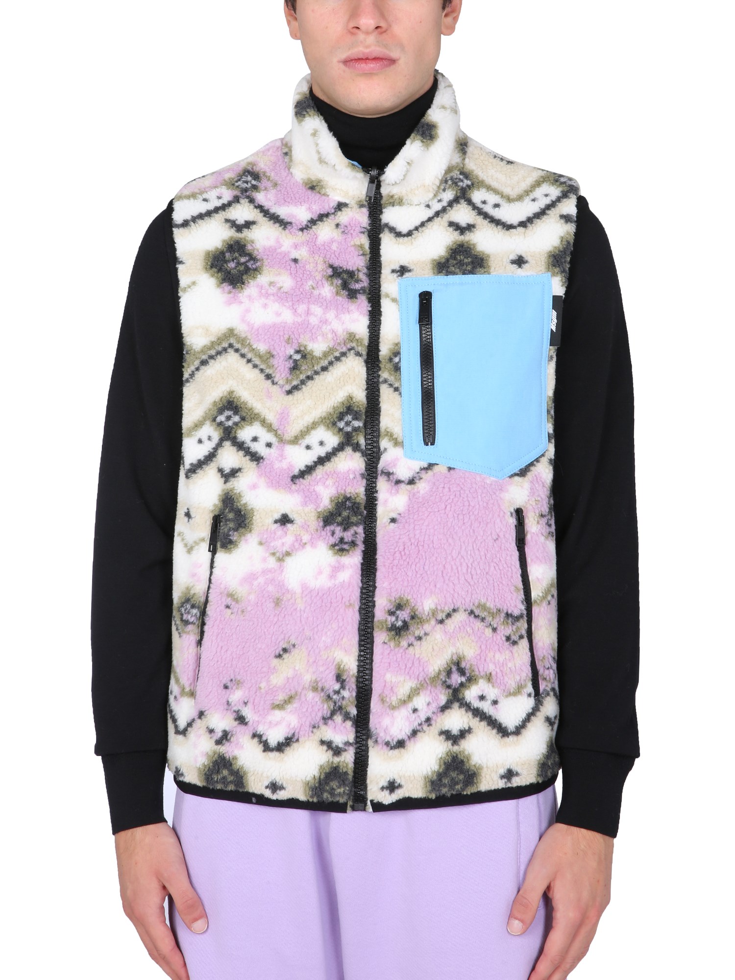 Msgm msgm fleece sherpa vest