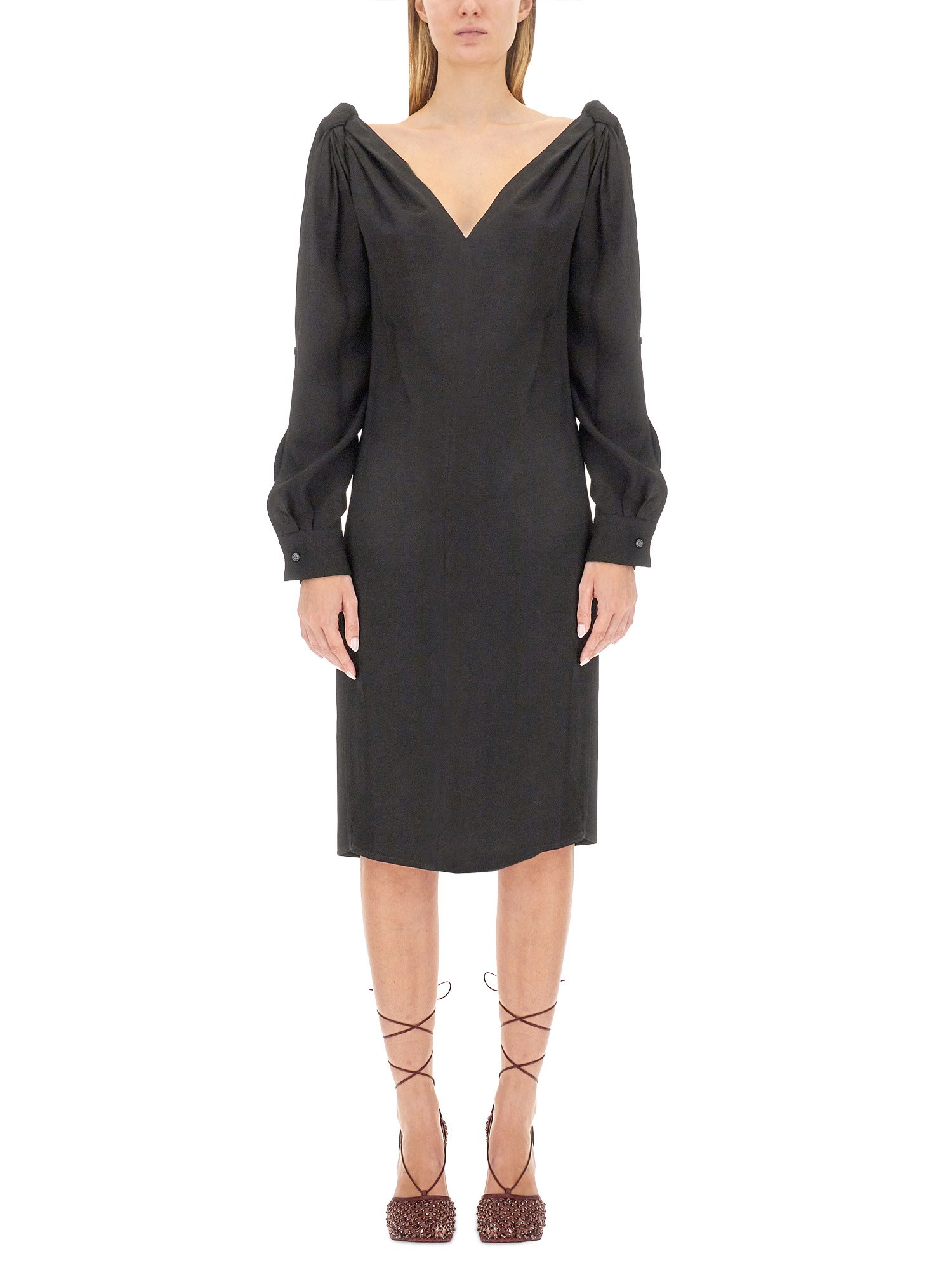 Bottega Veneta bottega veneta viscose midi dress