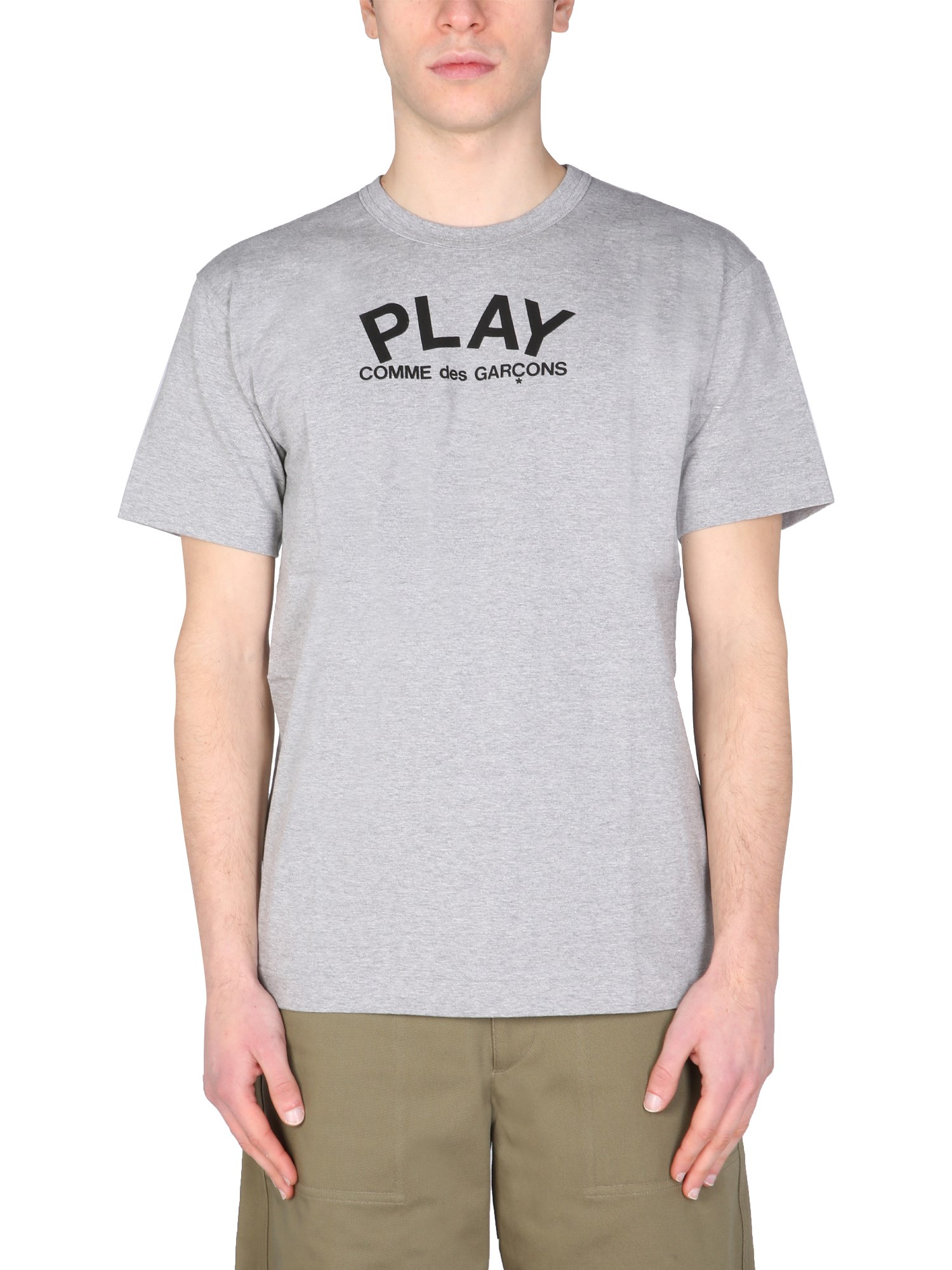 Comme Des Garçons Play comme des garcons play logo print t-shirt