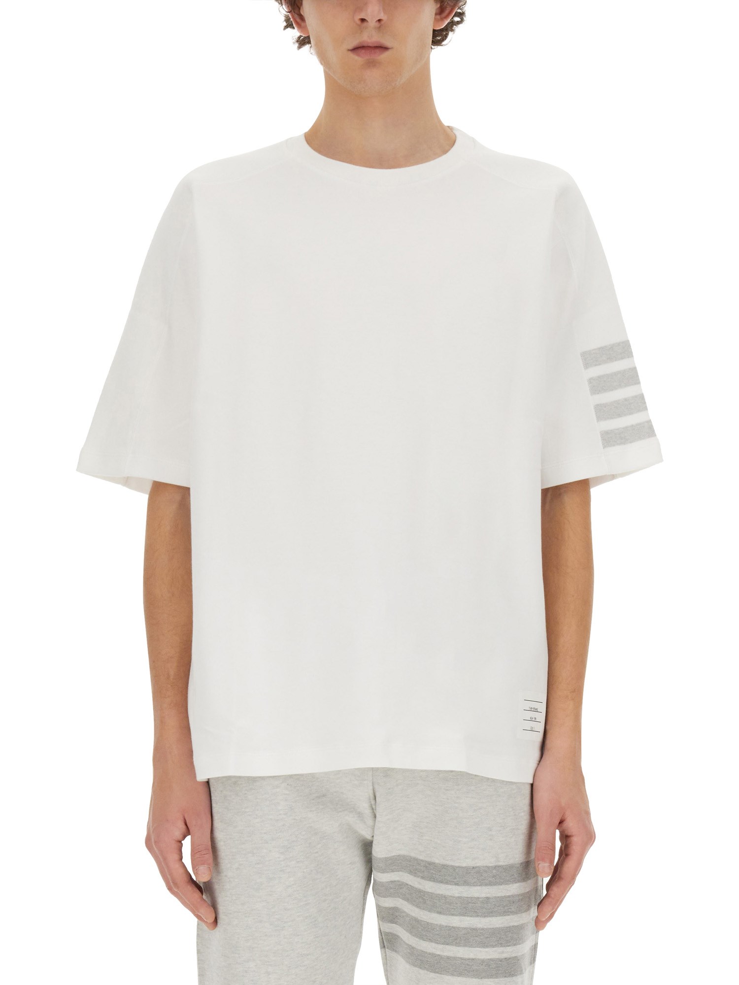 Thom Browne thom browne "4 bar stripe" t-shirt