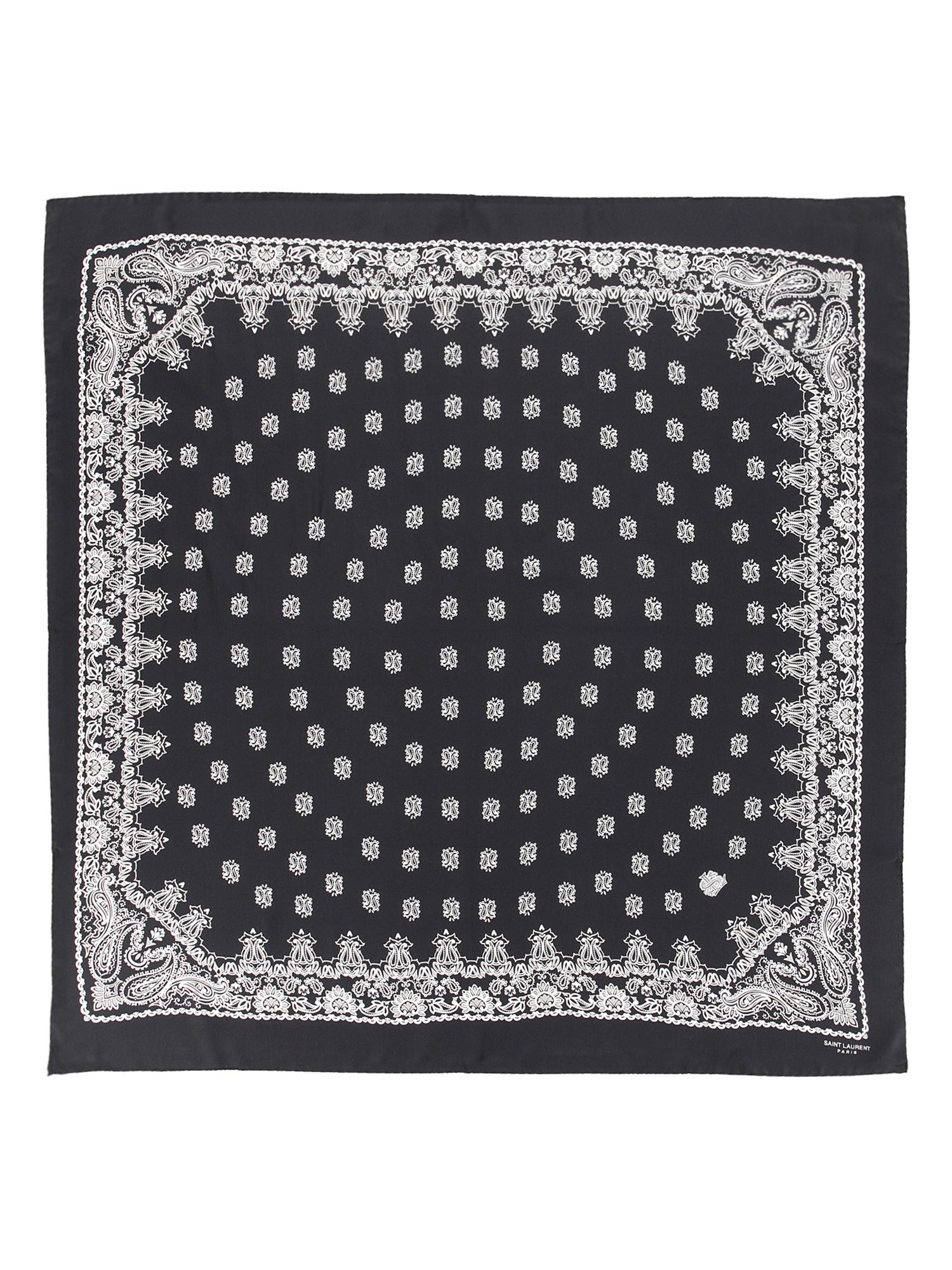 Saint Laurent saint laurent silk scarf