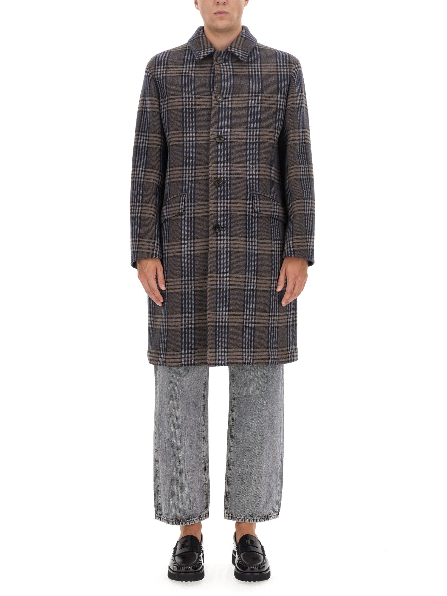 Etro etro plaid coat