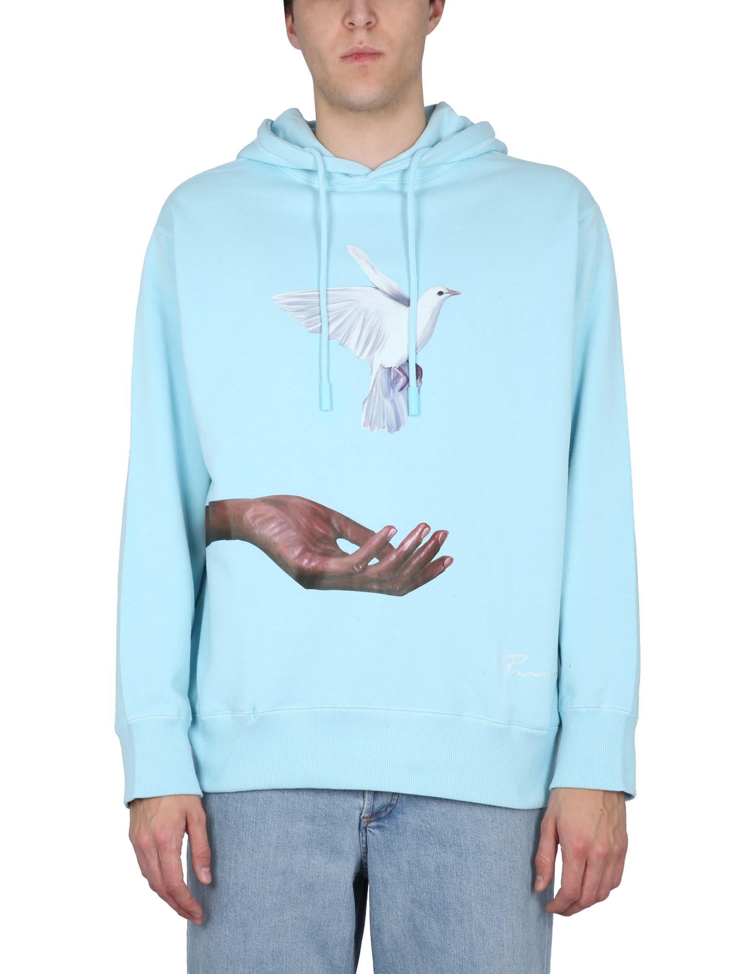3.paradis 3.paradis hand and dove sweatshirt