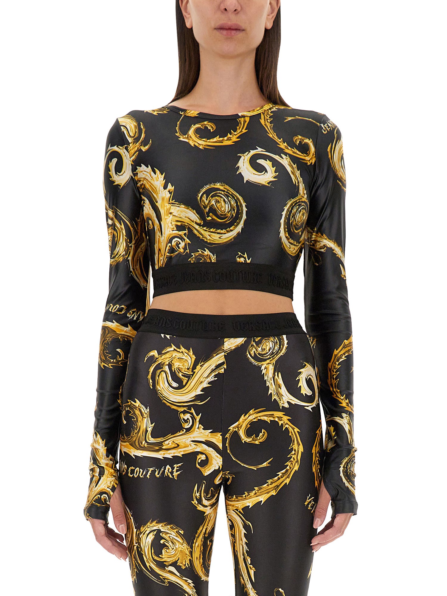 Versace Jeans Couture versace jeans couture top cropped