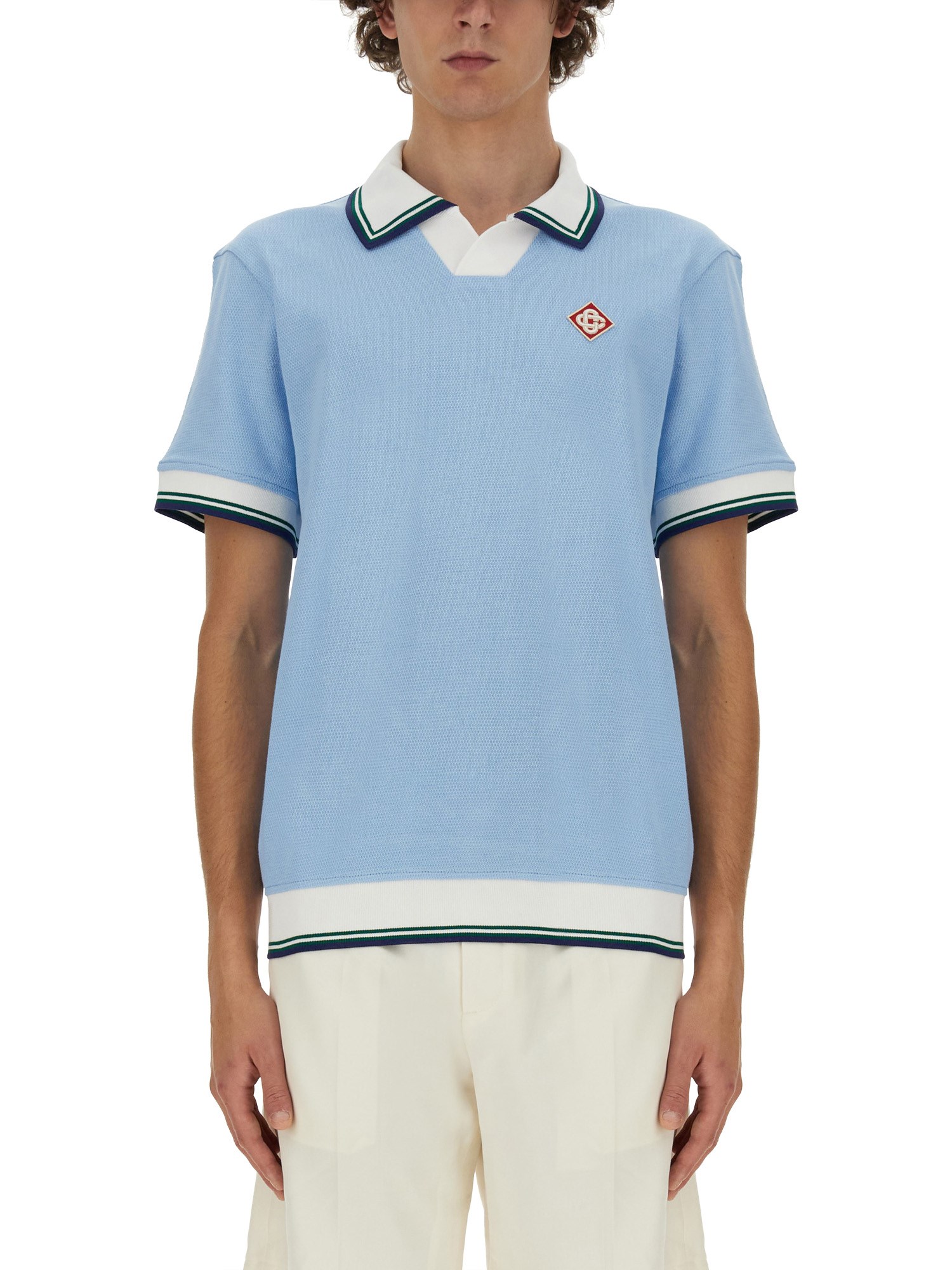 Casablanca casablanca polo with logo