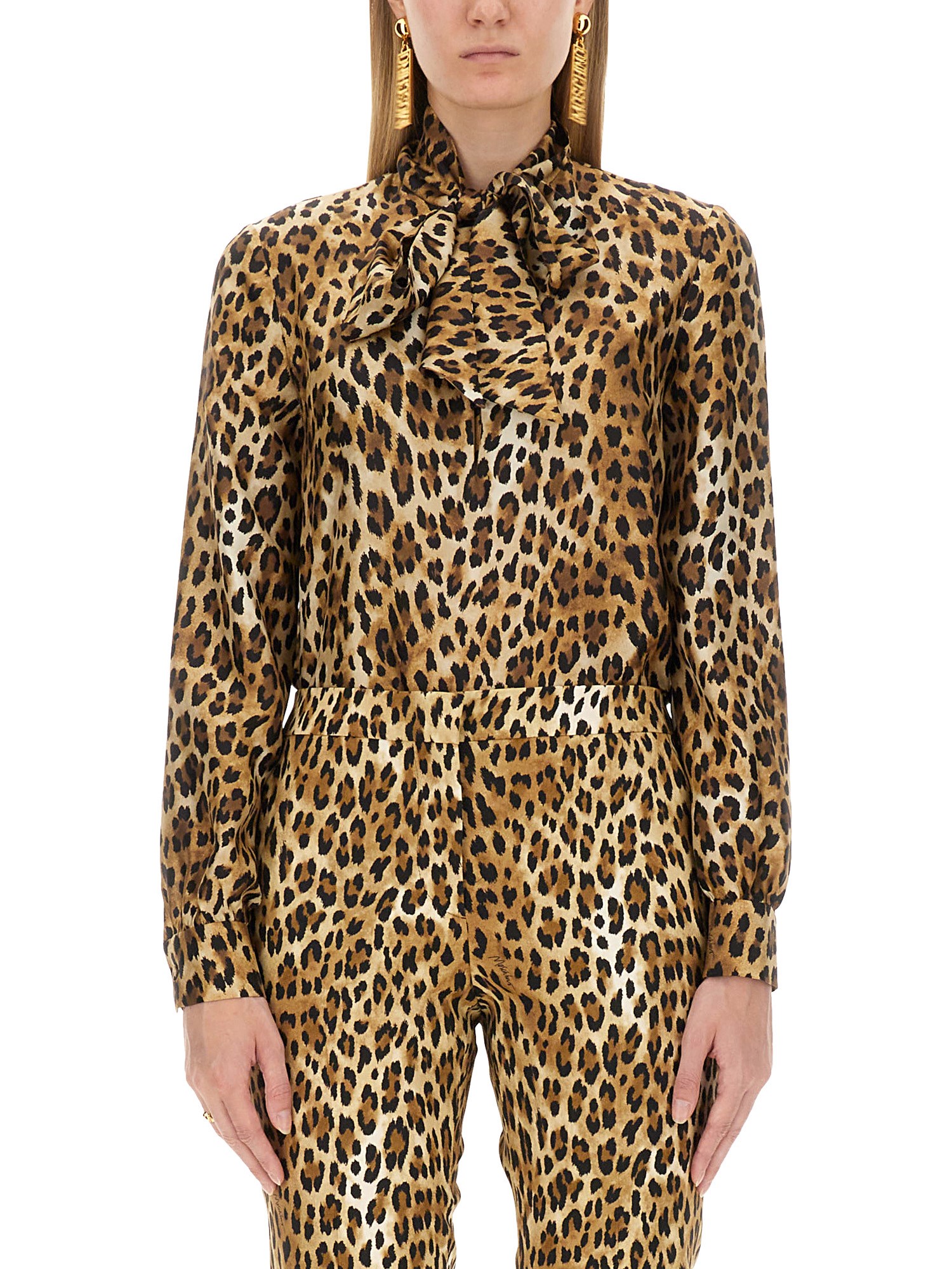 Moschino moschino shirt with animal pattern