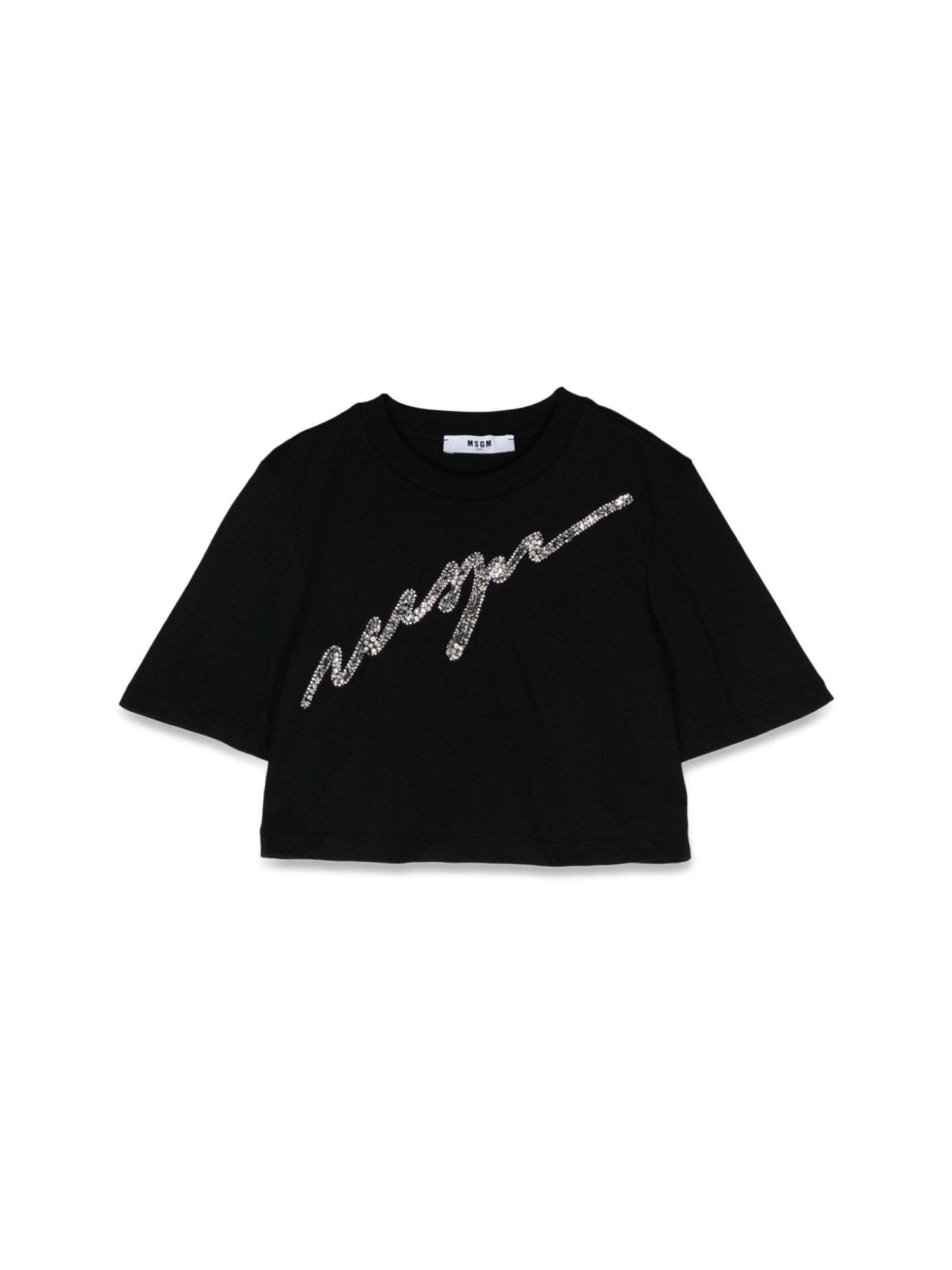 Msgm msgm crop girl t-shirt