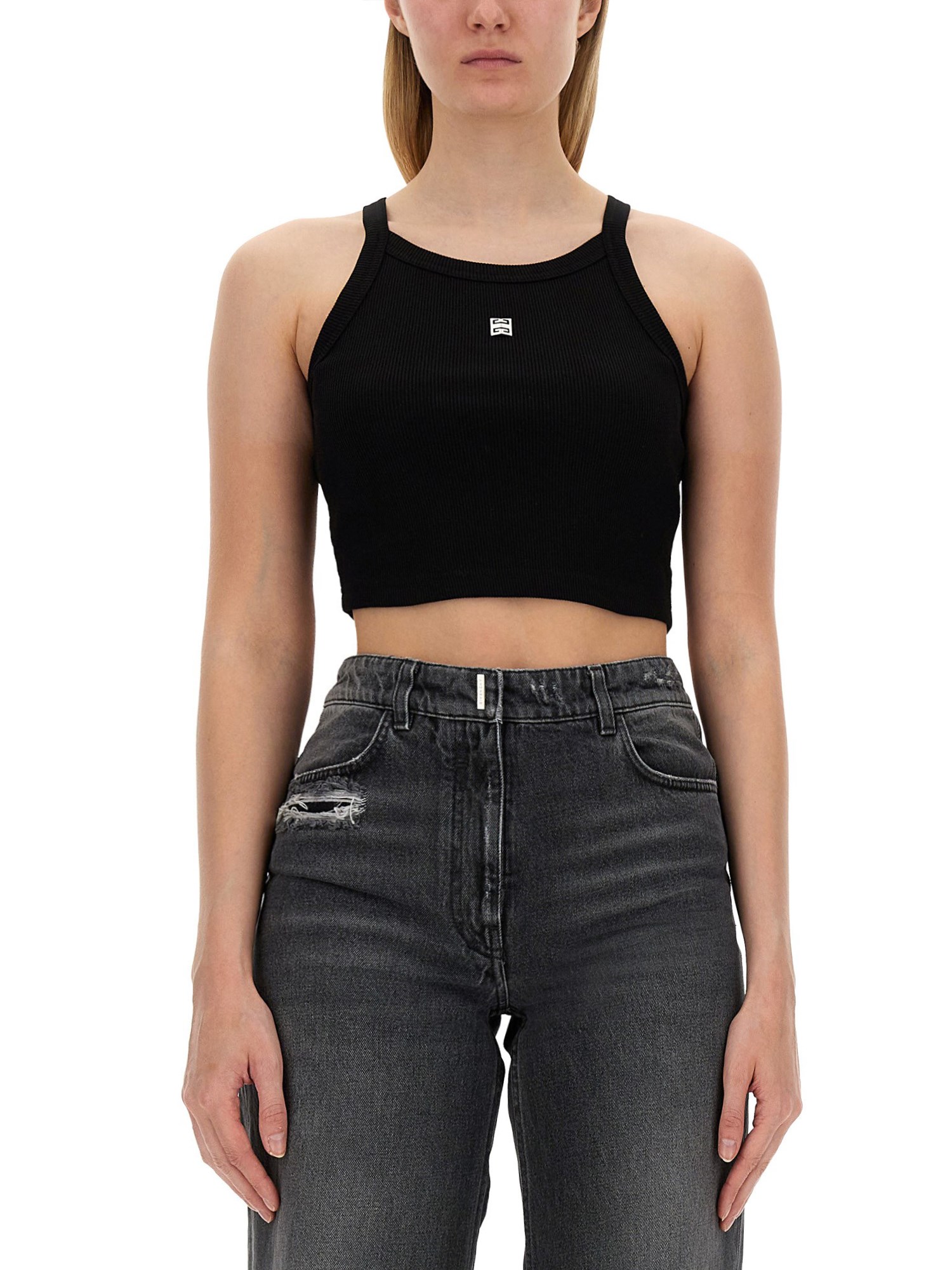 Givenchy givenchy crop top with logo