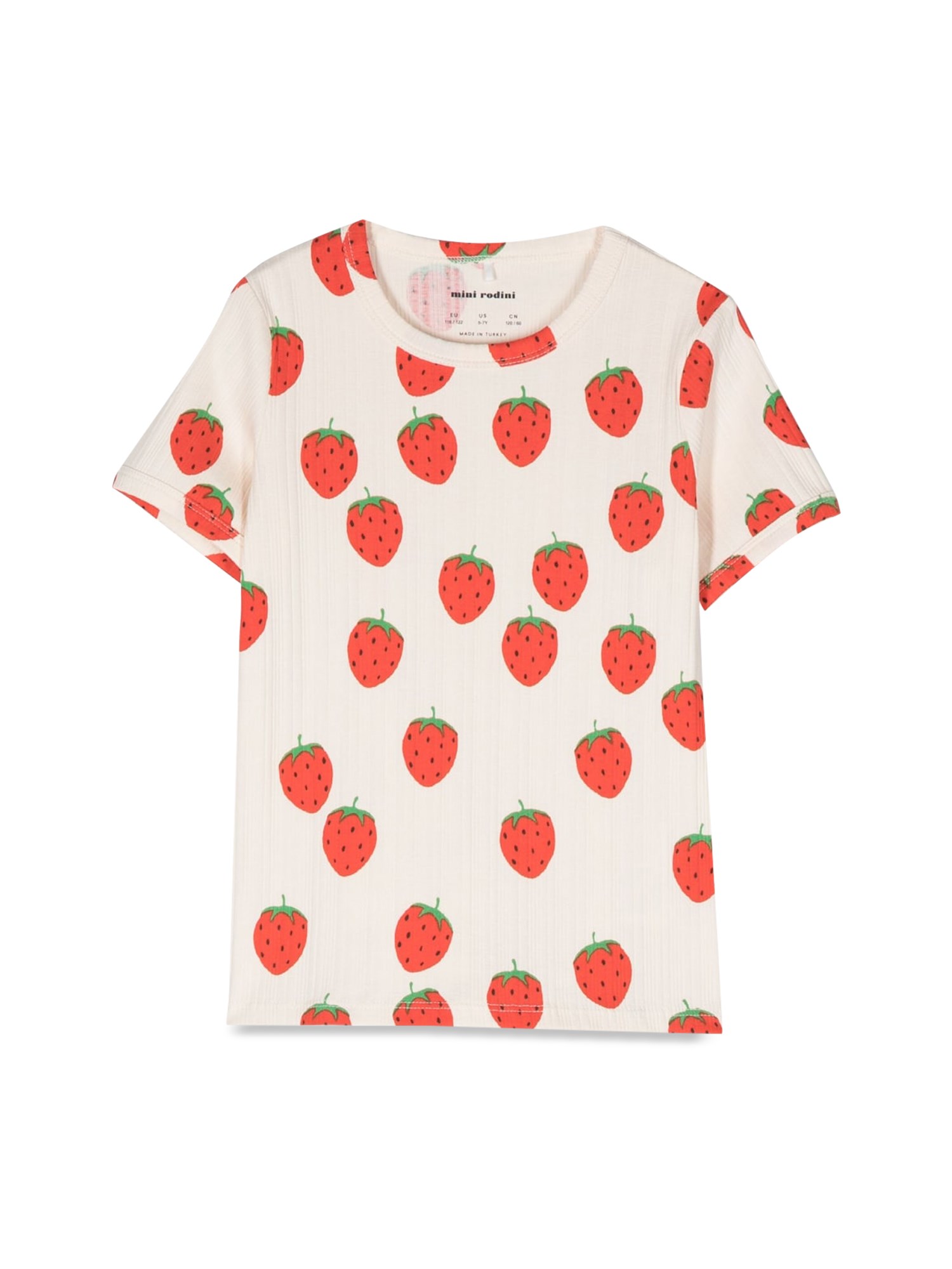 Mini Rodini mini rodini allover strawberries t-shirt