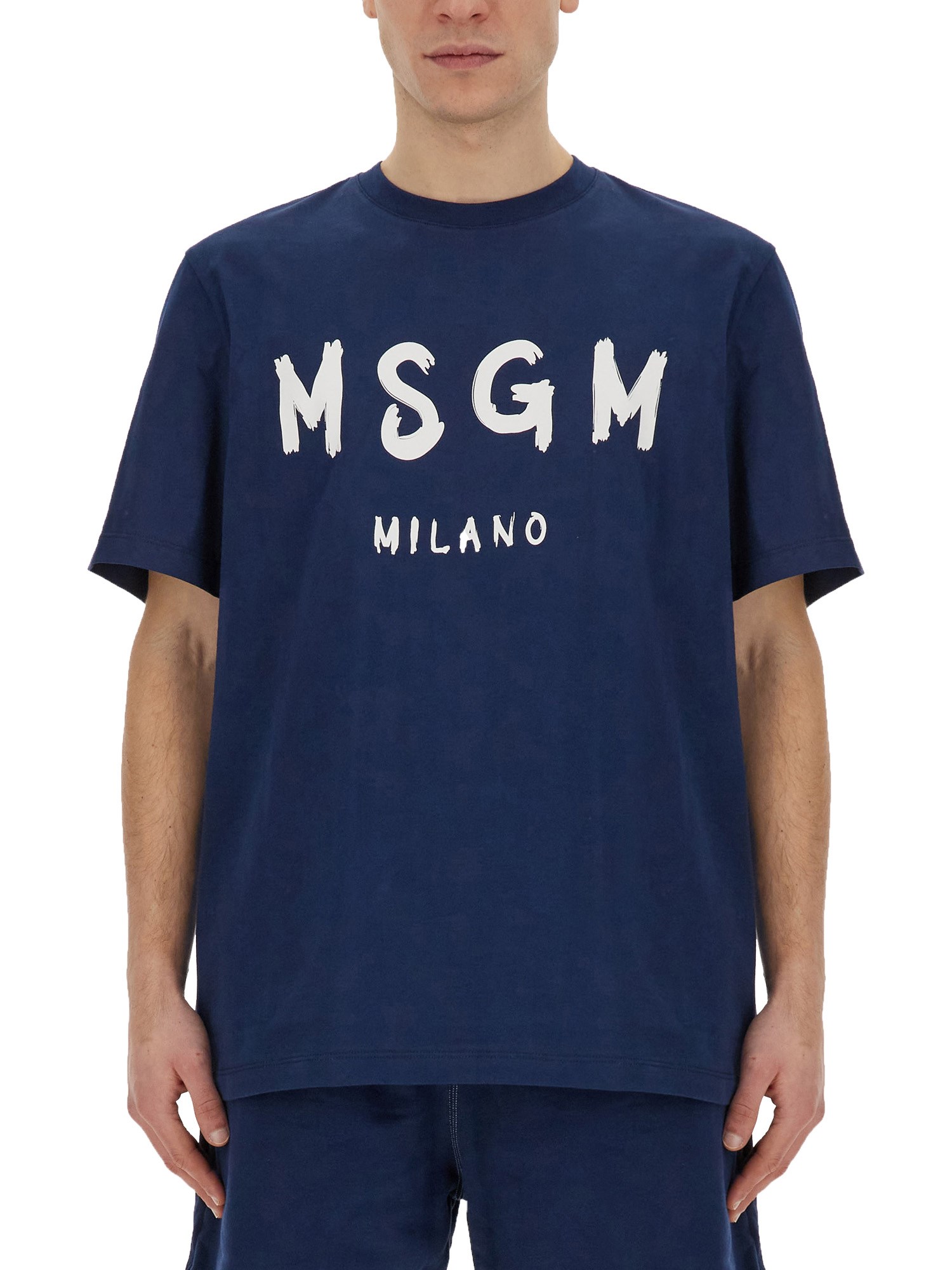 Msgm msgm t-shirt with brushed logo