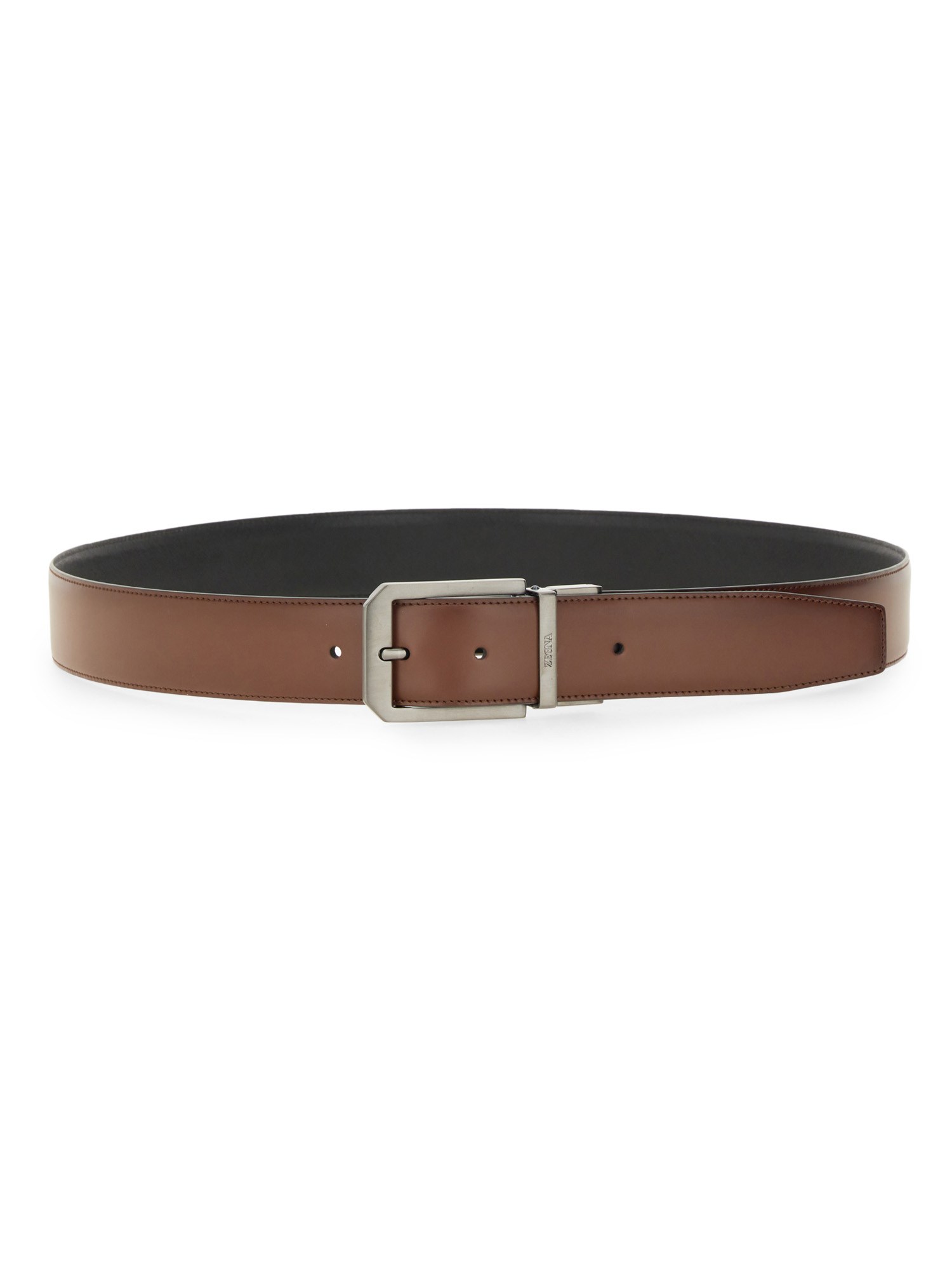 zegna zegna reversible leather belt