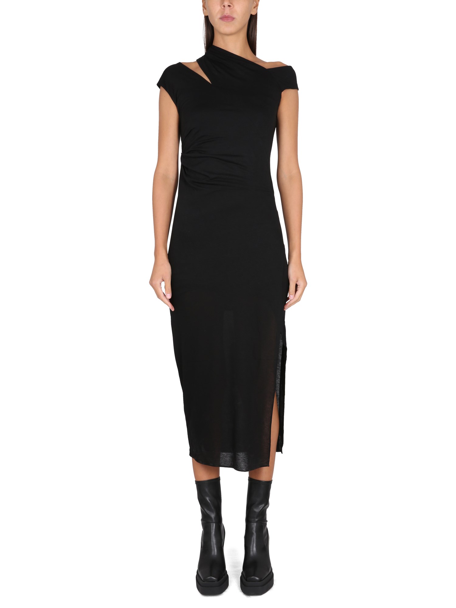 Helmut Lang helmut lang asym maxi dress