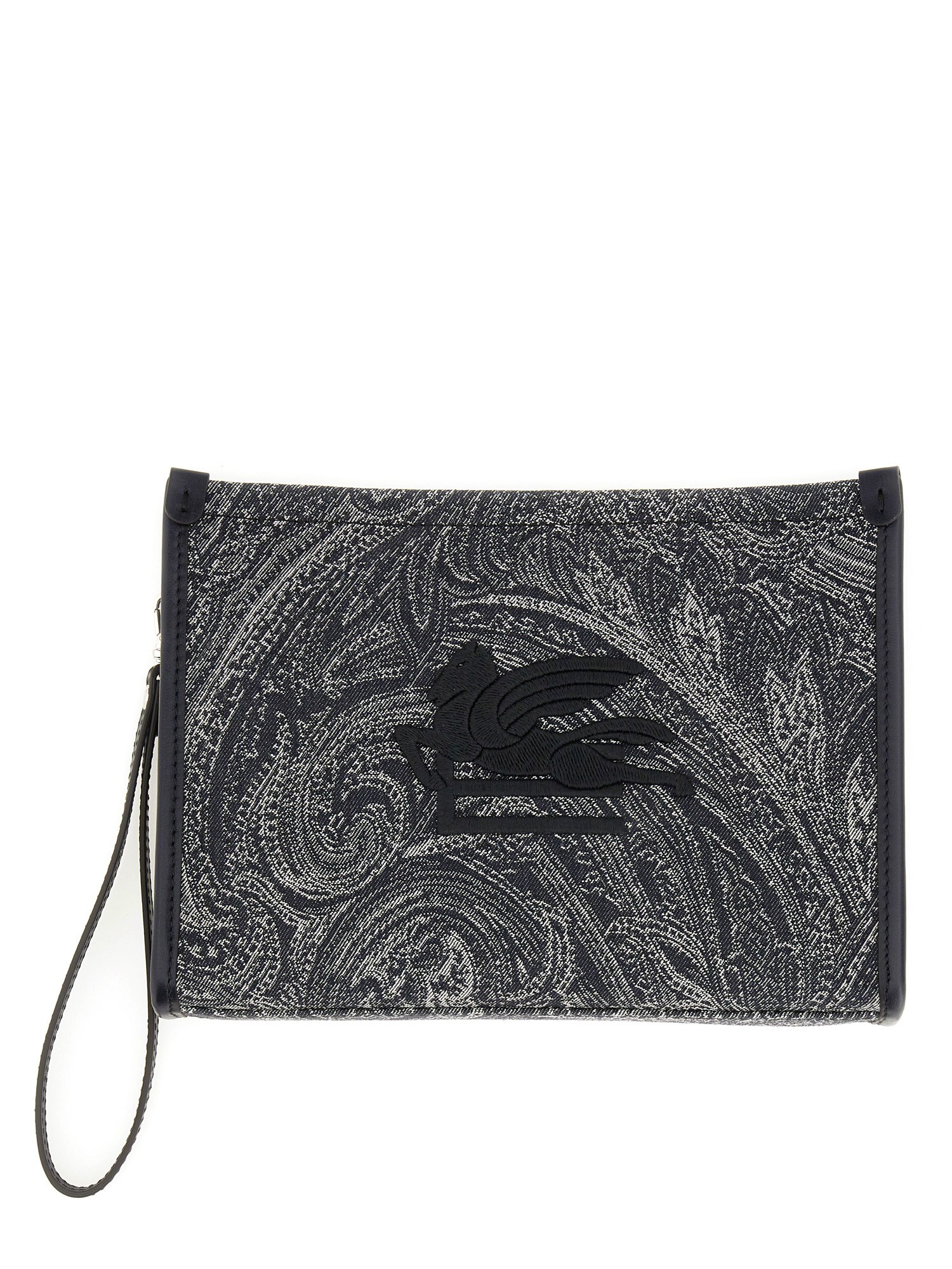 Etro etro paisley jacquard media pouch