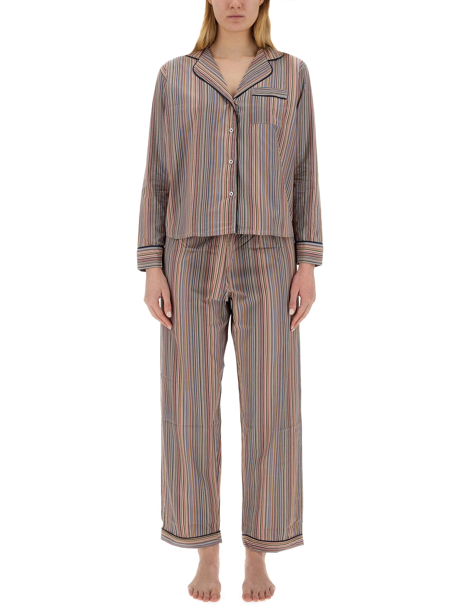 Paul Smith paul smith striped pattern pajama set