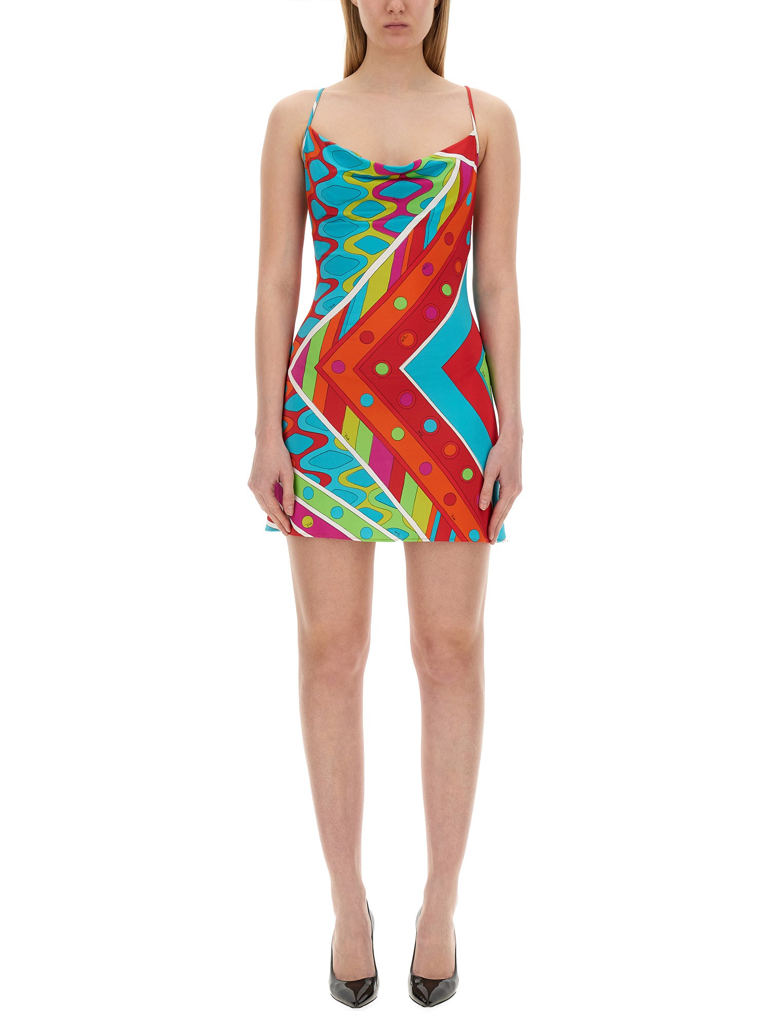 pucci pucci mini dress with "vivara" print