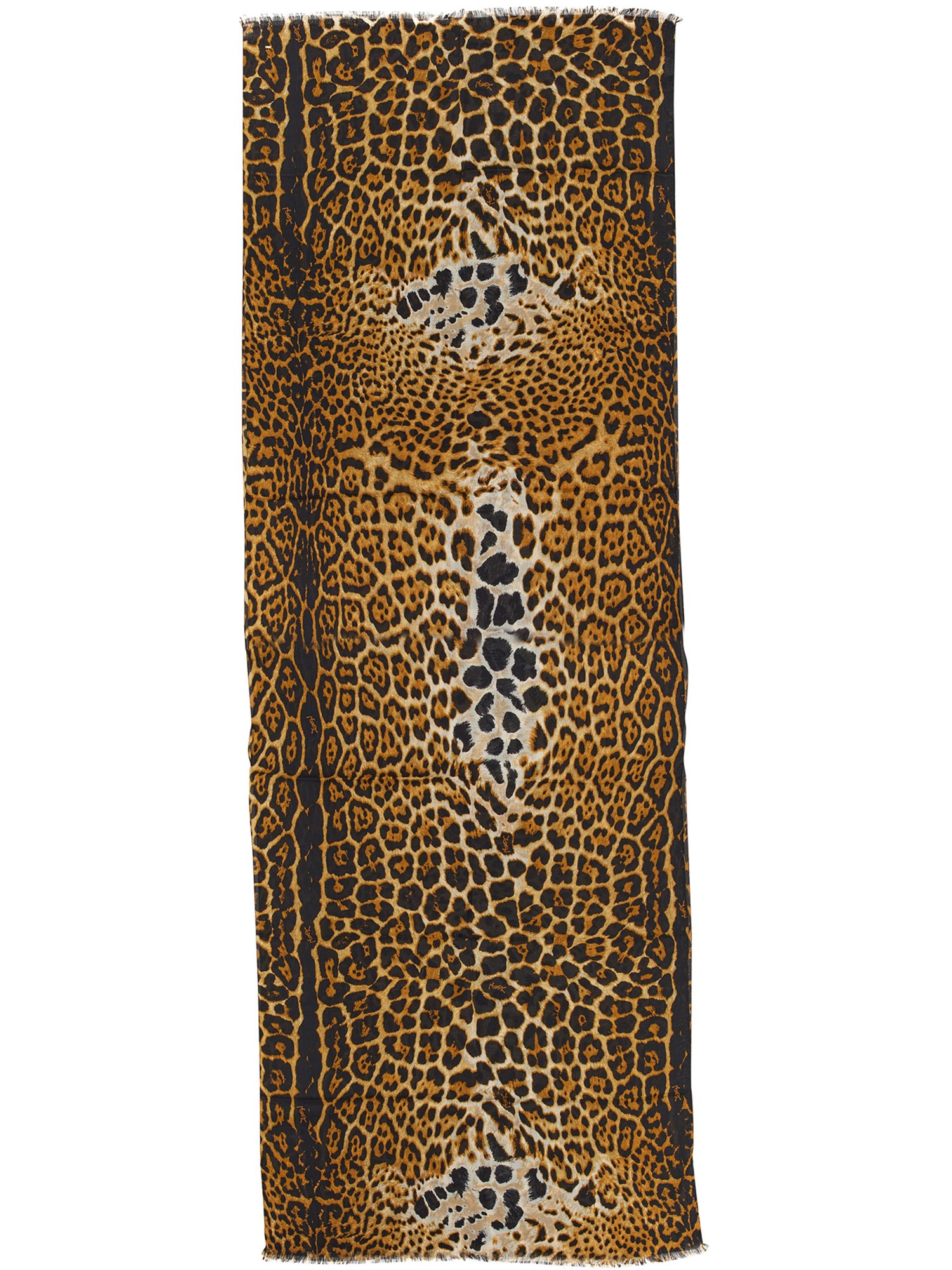 Saint Laurent saint laurent scarf with leopard pattern