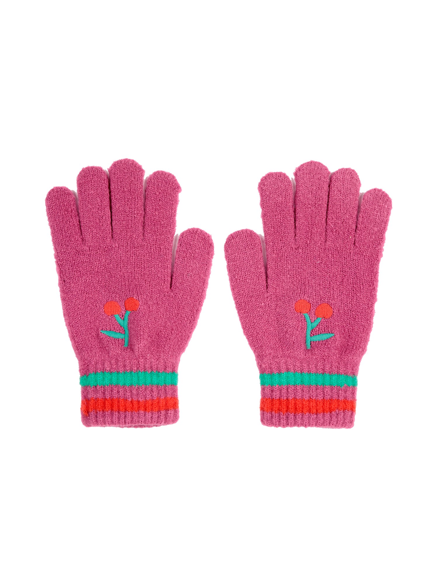 Bobo Choses bobo choses cherry knitted gloves