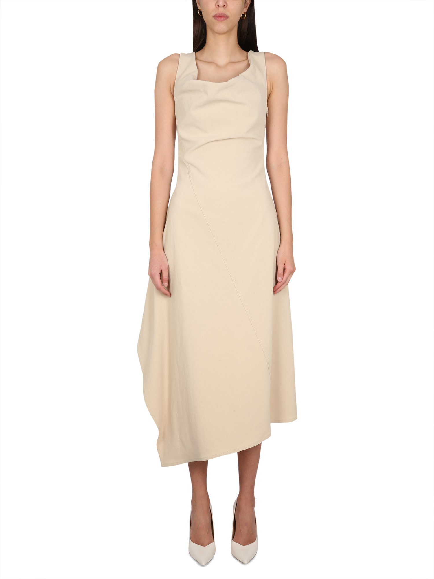 Bottega Veneta bottega veneta asymmetrical midi dress