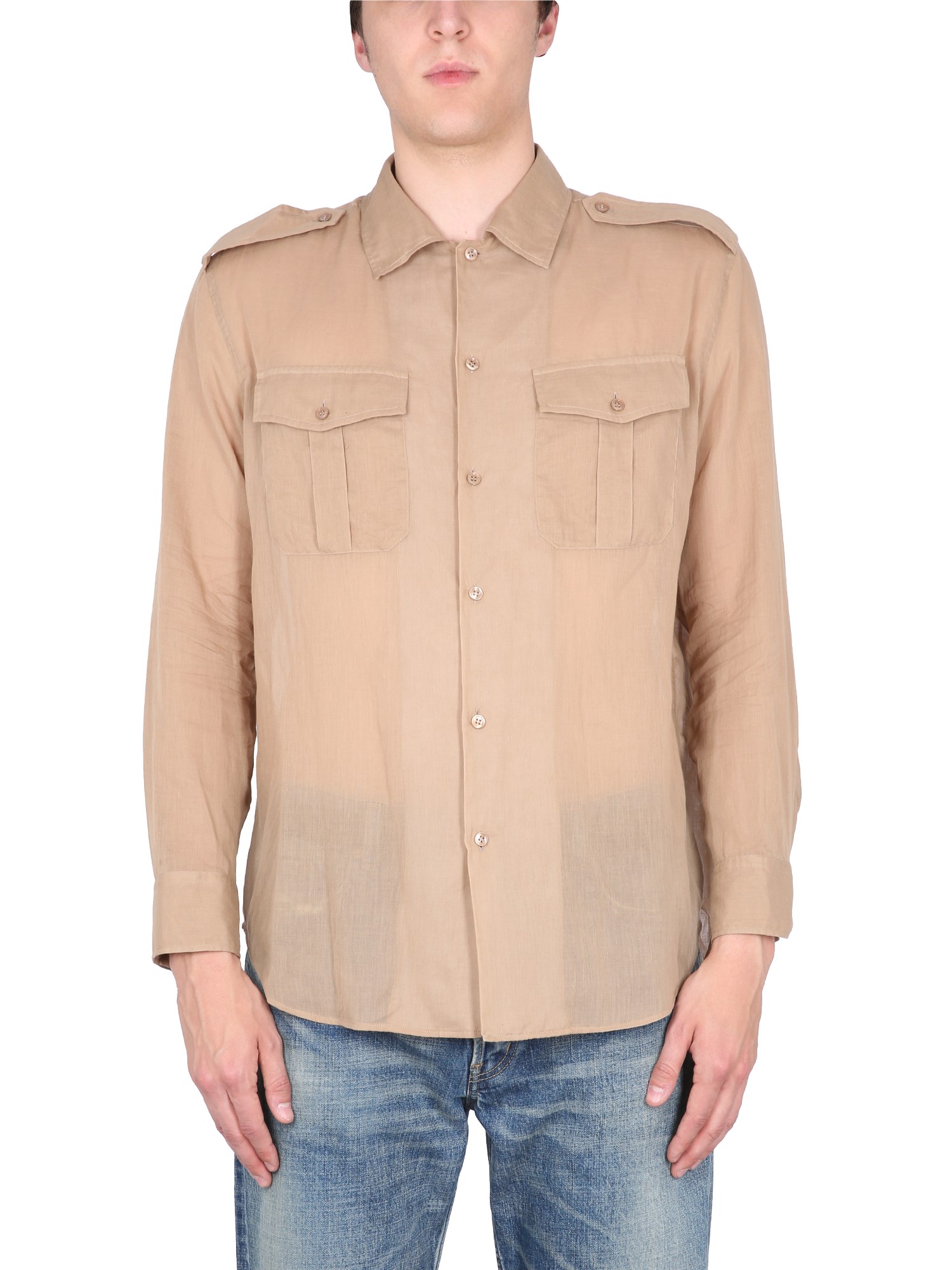 Saint Laurent saint laurent cotton voile shirt