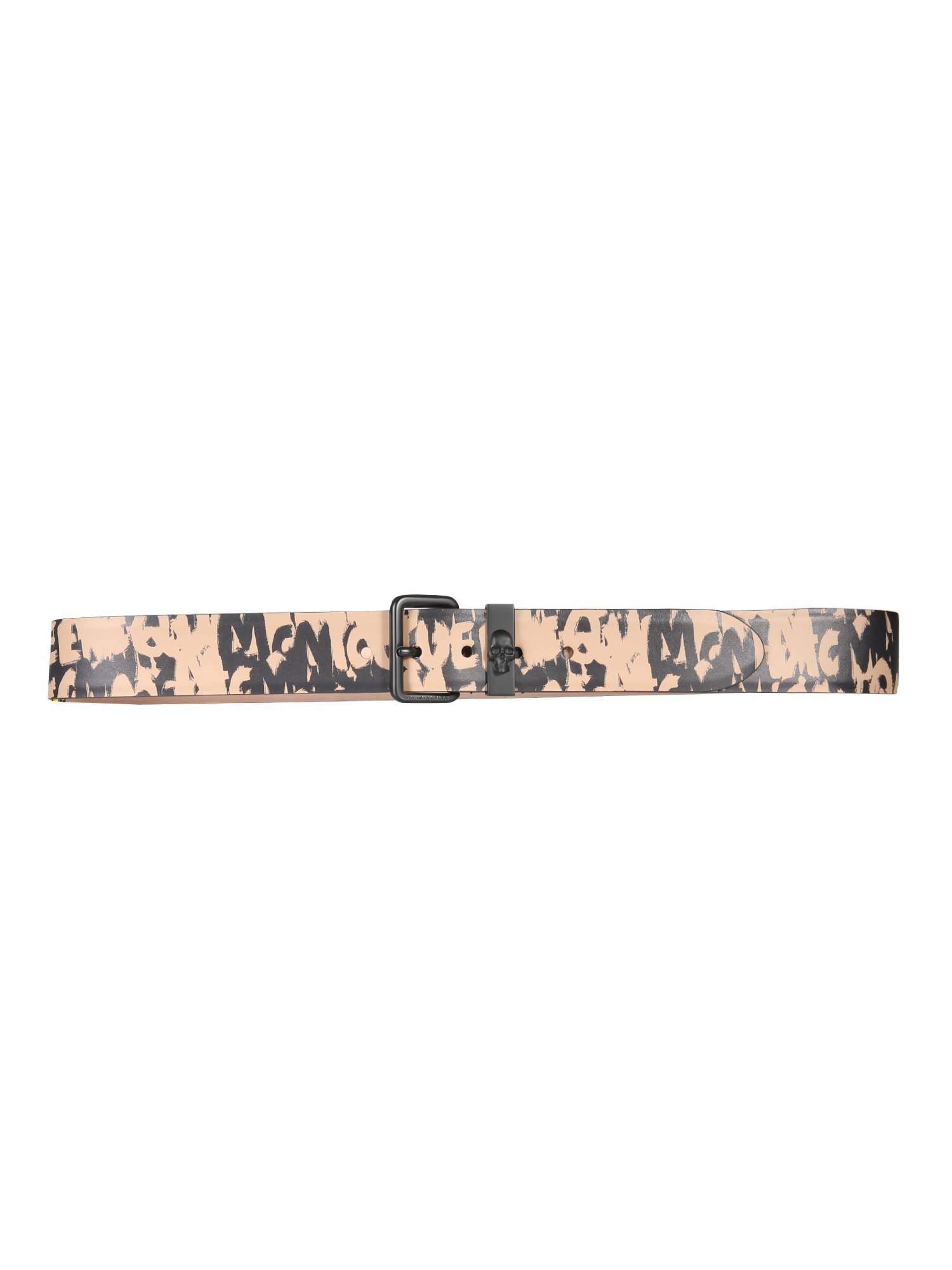 Alexander McQueen alexander mcqueen graffiti logo belt