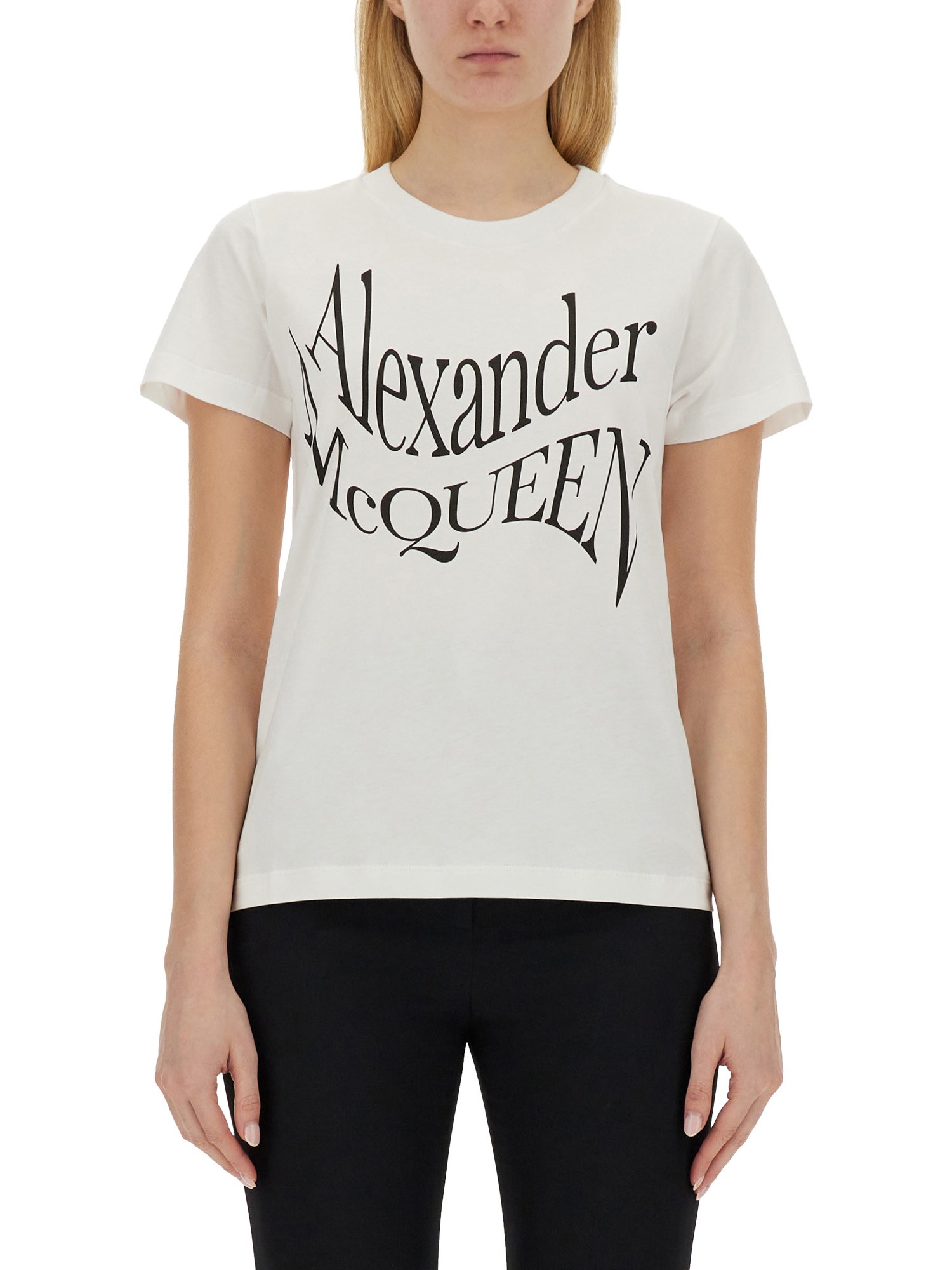 Alexander McQueen alexander mcqueen logo print t-shirt