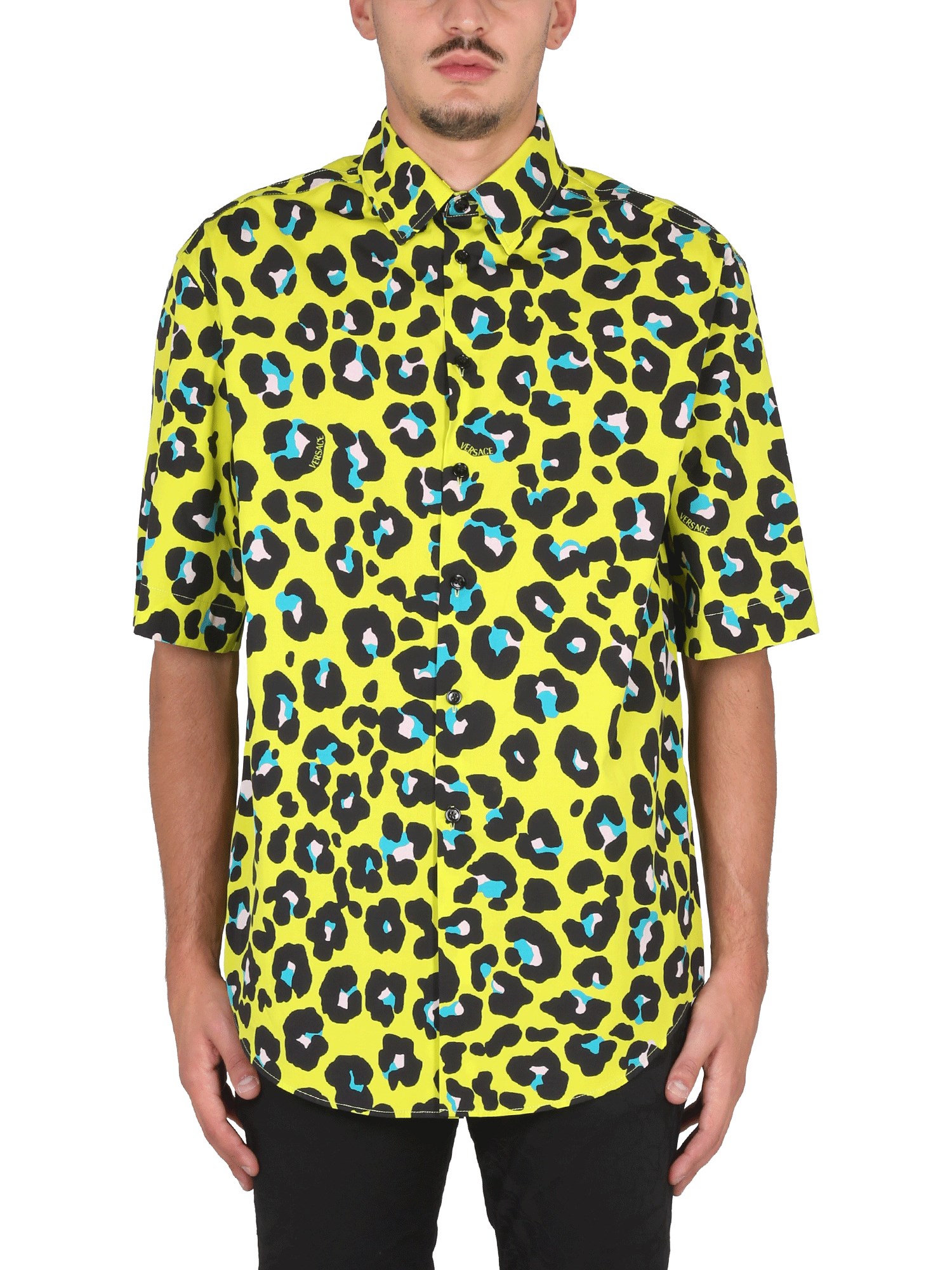 Versace versace daisy leopard shirt