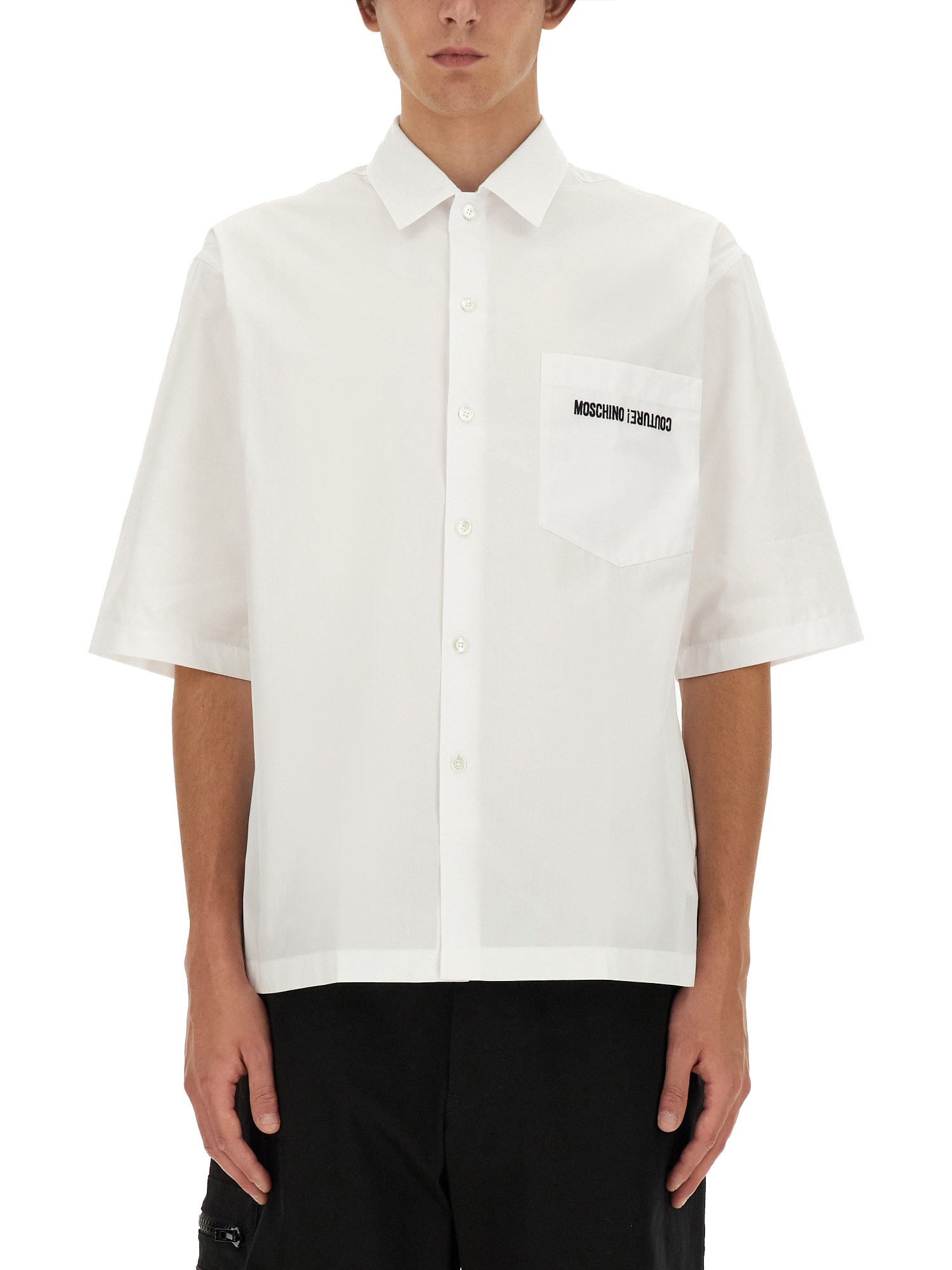 Moschino moschino upsidedown logo shirt