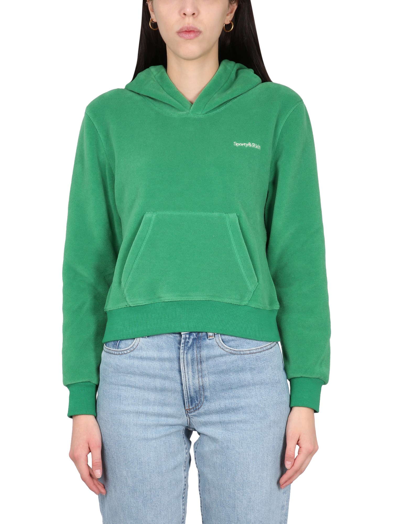 Sporty & Rich sporty & rich sweatshirt with logo embroidery