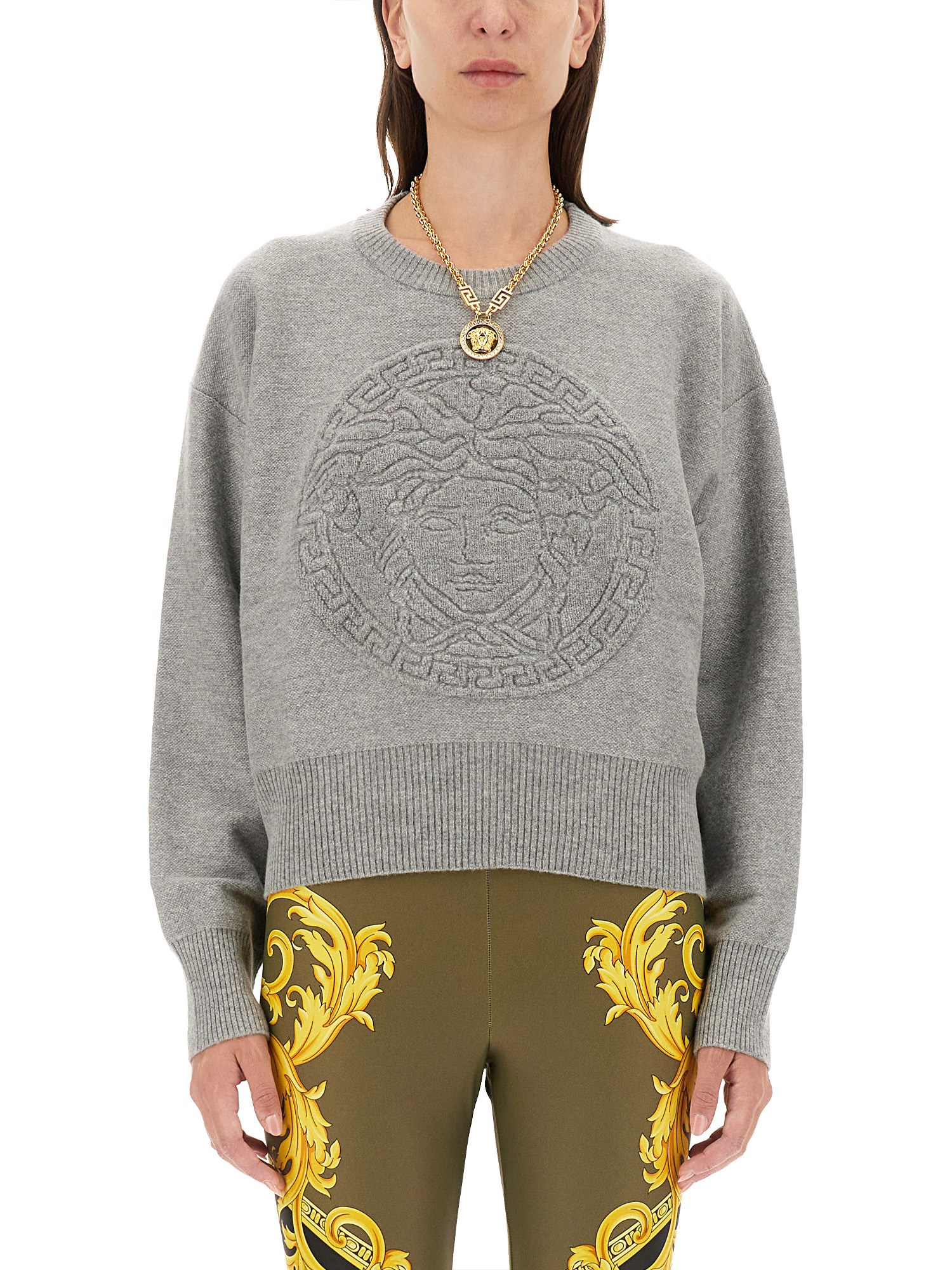 Versace versace wool blend medusa sweater