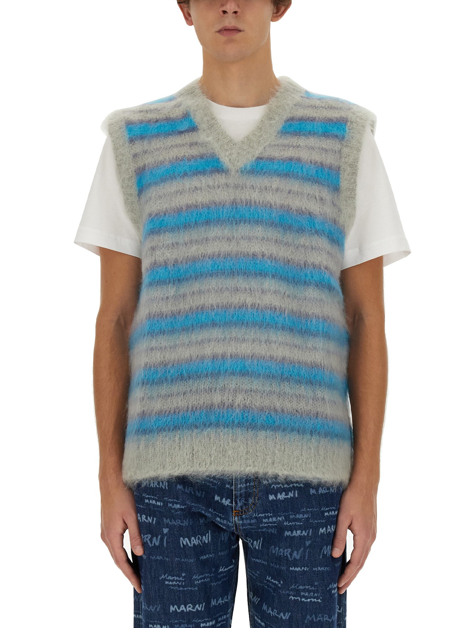 Marni marni striped vest