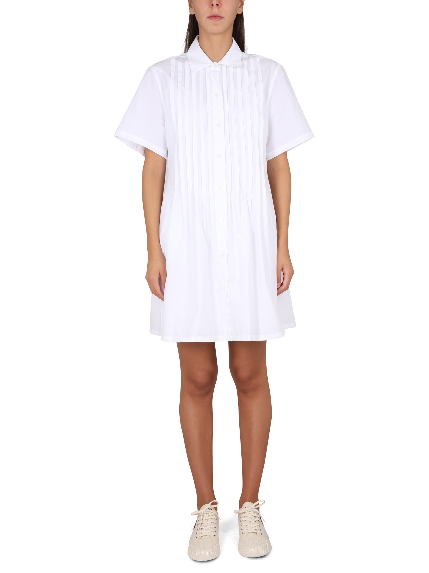 Kenzo kenzo pleated chemise dress