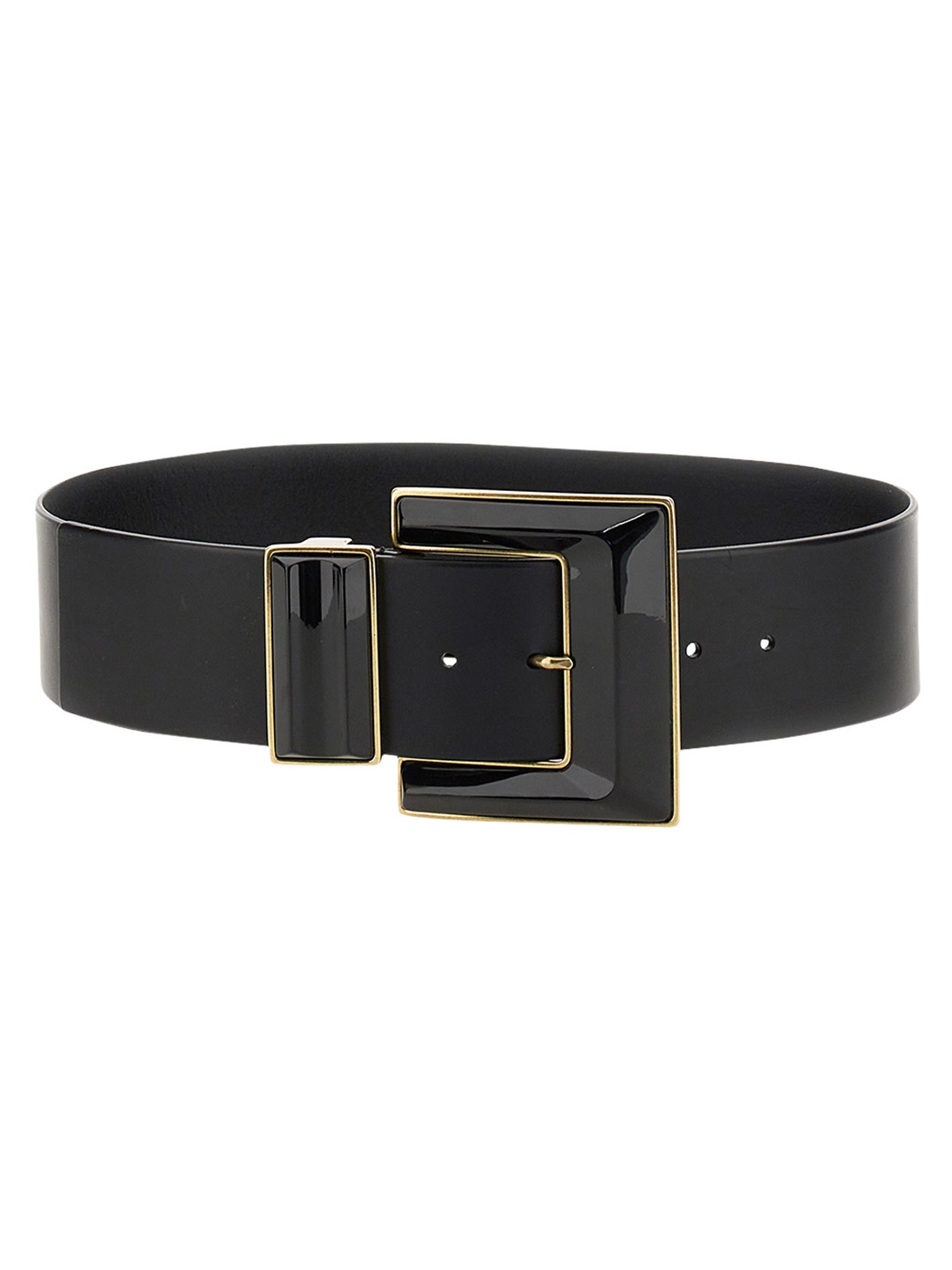 Etro etro belt with geometric maxi buckle