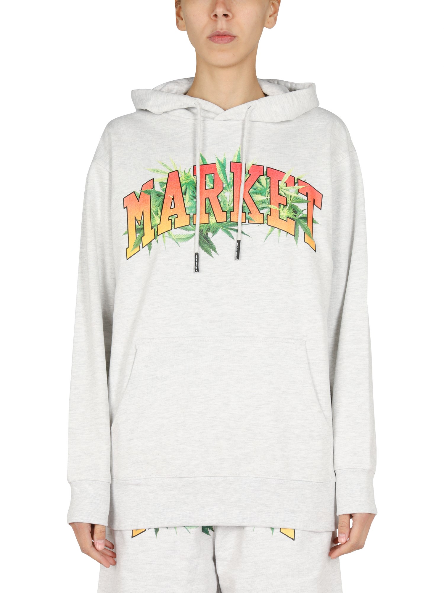 market market logo print sweatshirt
