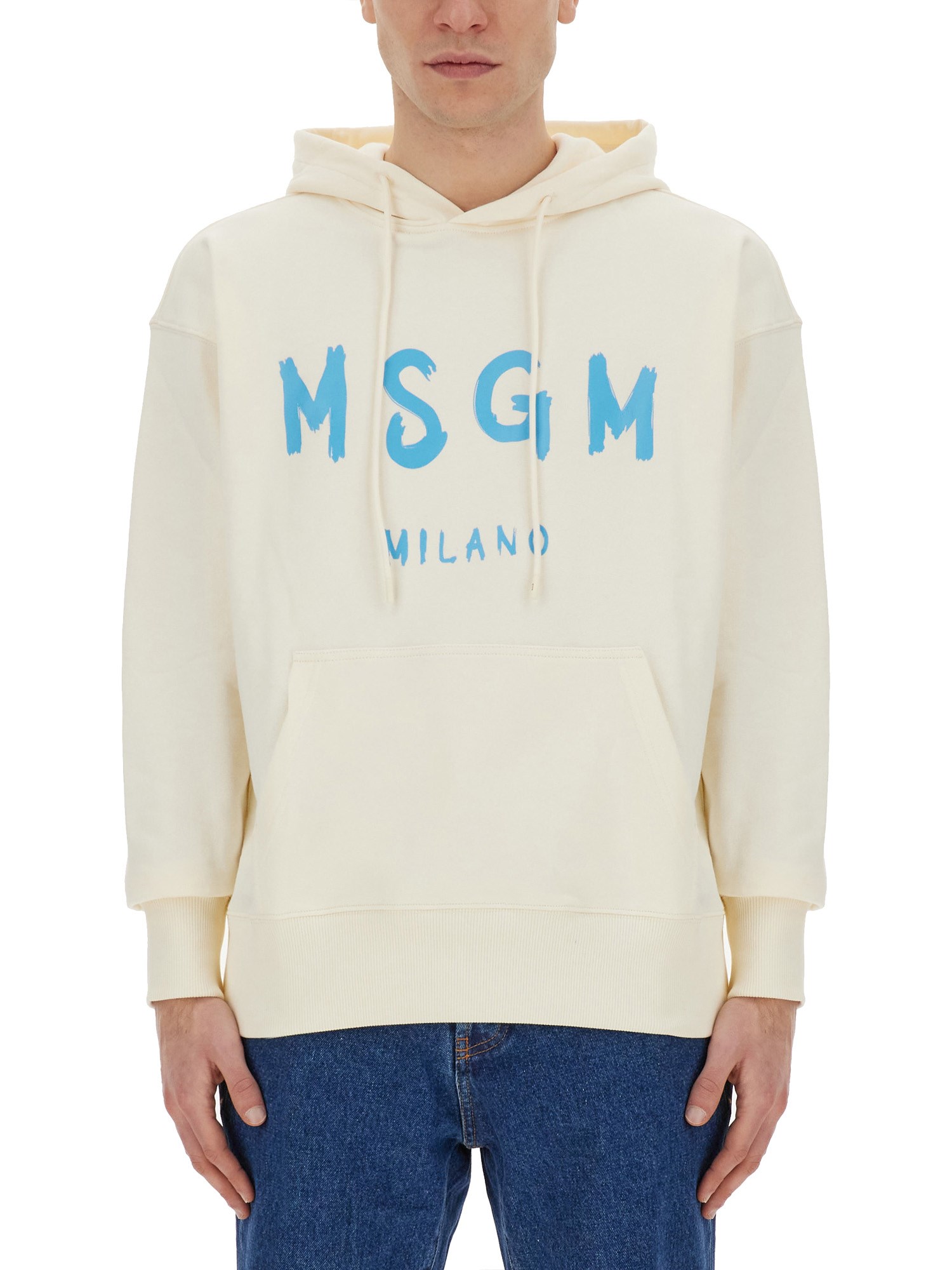 Msgm msgm sweatshirt with brushed logo