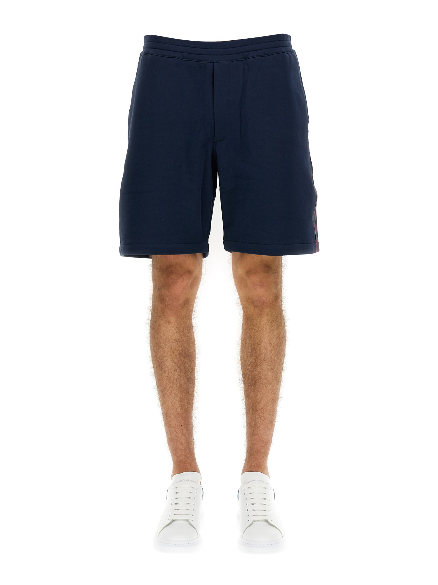 Alexander McQueen alexander mcqueen bermuda shorts with selvedge logo band