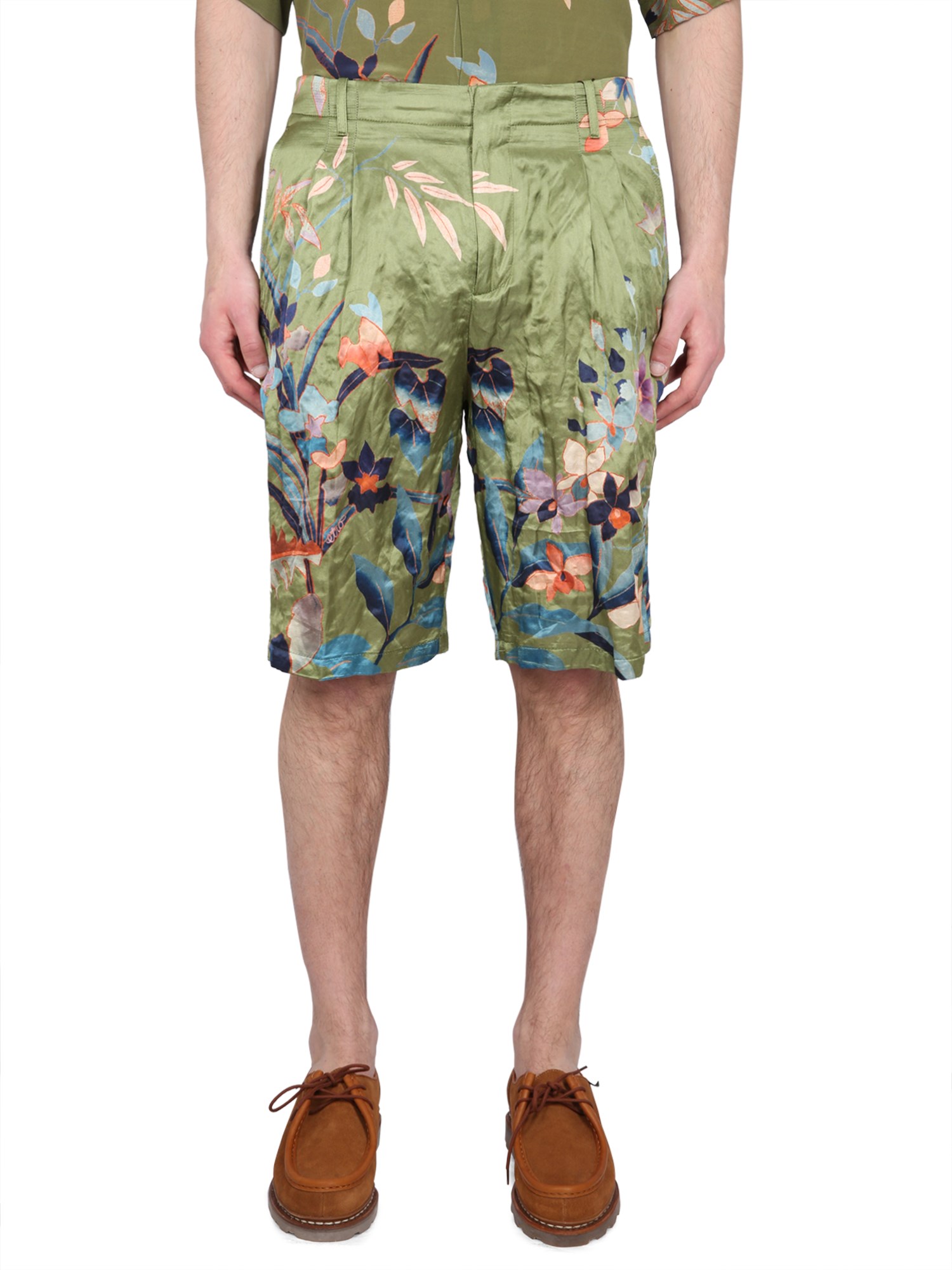 Etro etro bermuda shorts with floral print