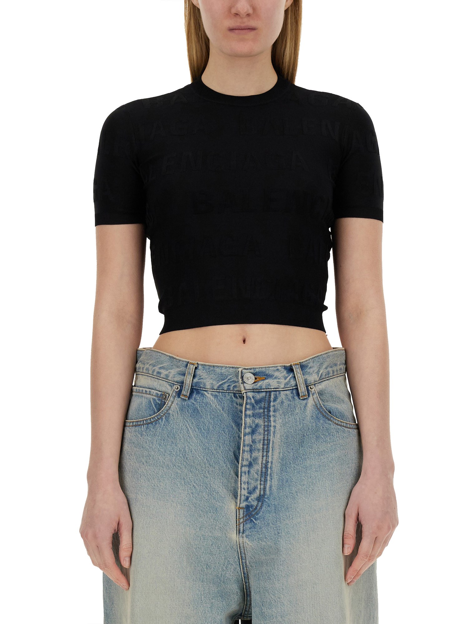 Balenciaga balenciaga cropped shirt