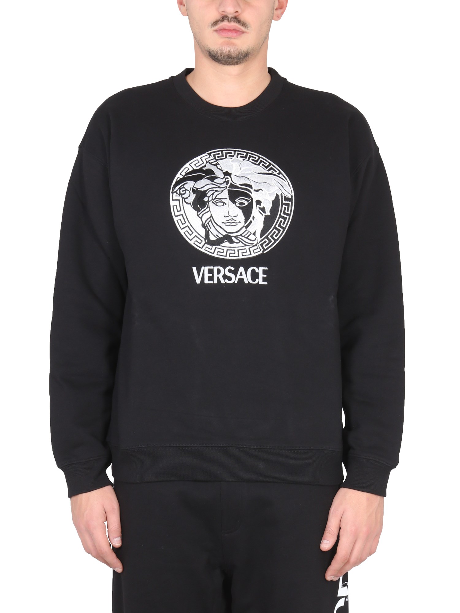 Versace versace sweatshirt with medusa logo