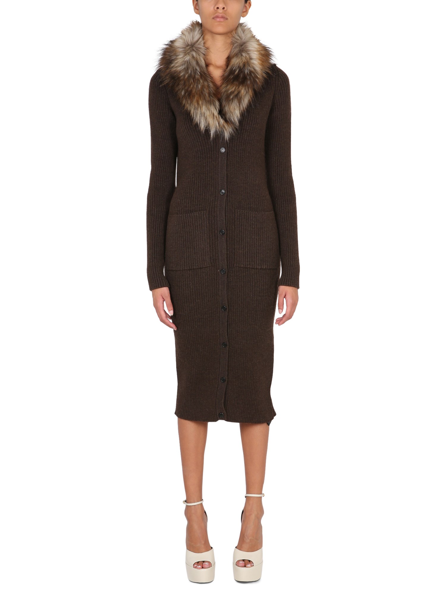 Saint Laurent saint laurent long cardigan dress