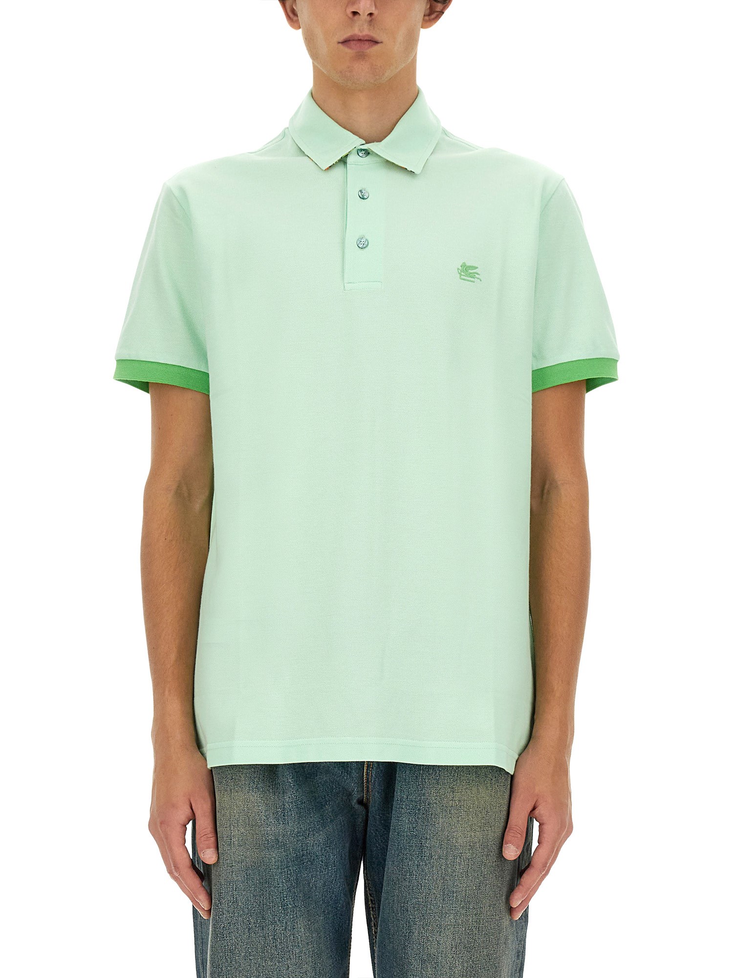 Etro etro polo shirt with pegasus logo