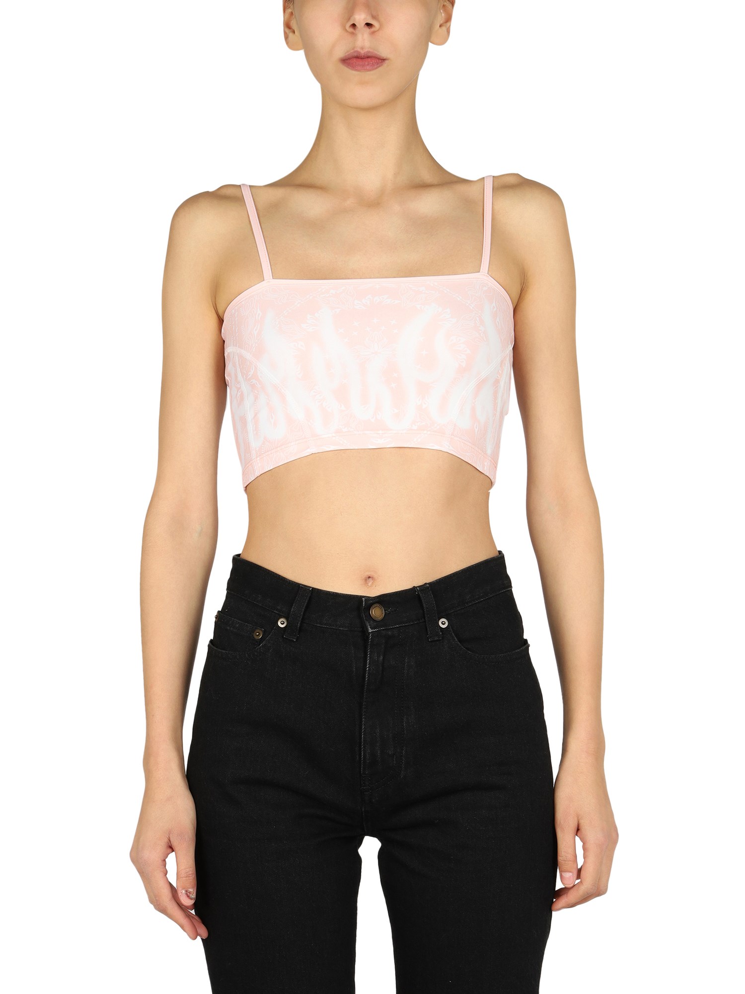 Vision Of Super vision of super pailsey pattern crop top