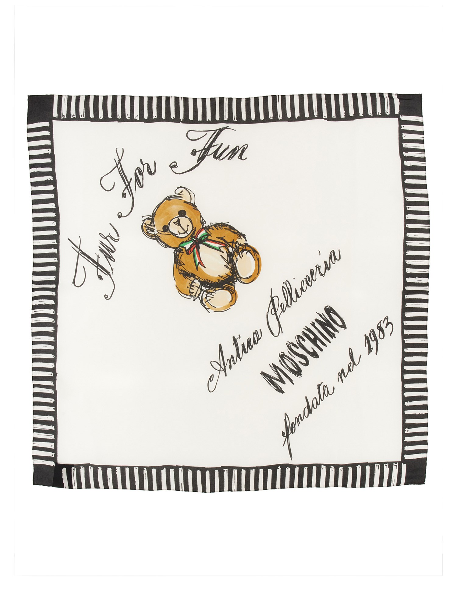 Moschino moschino silk scarf