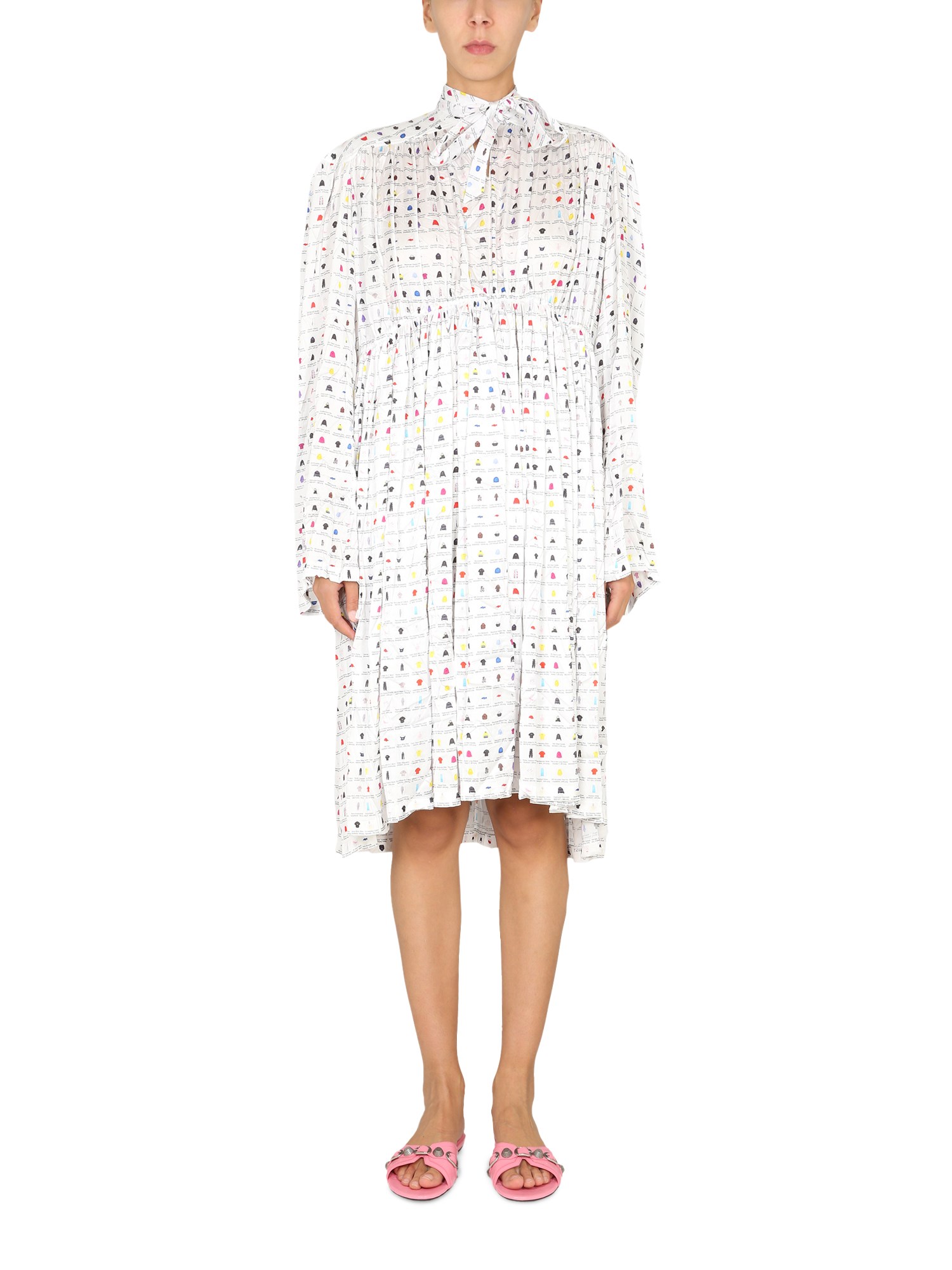 Balenciaga balenciaga "paper crush floral" dress