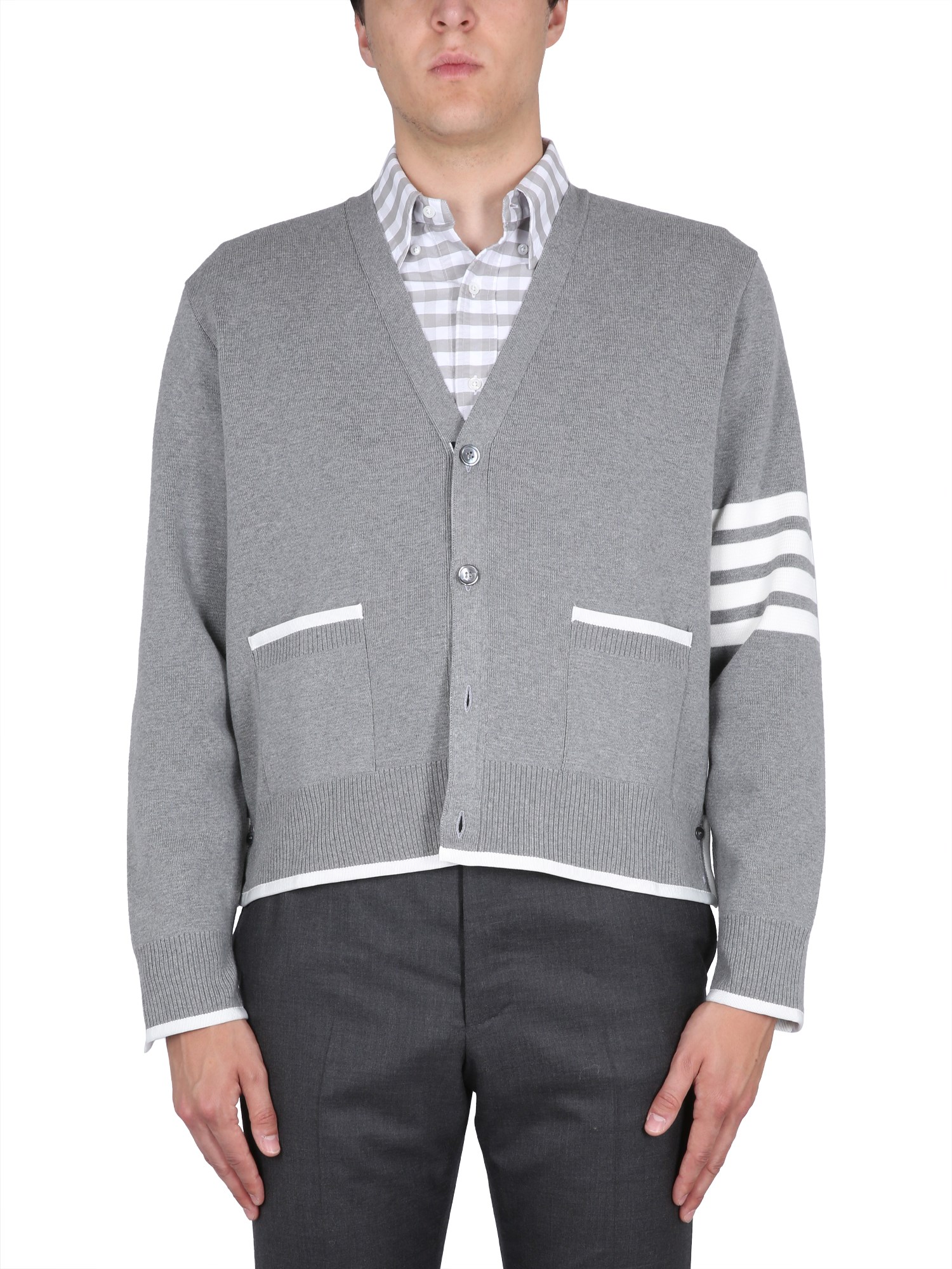 Thom Browne thom browne 4bar stripe cardigan