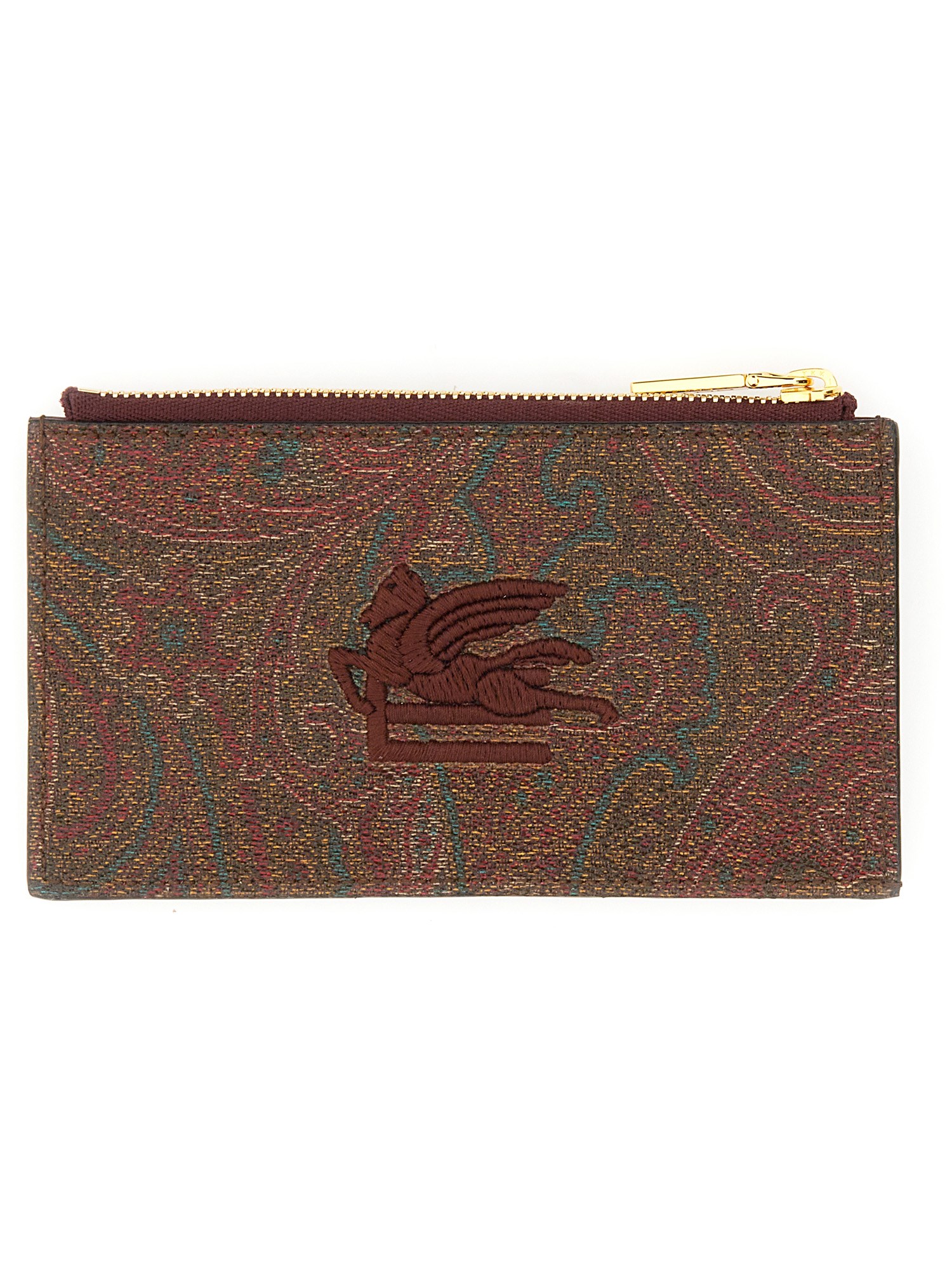 Etro etro paisley pouch with logo