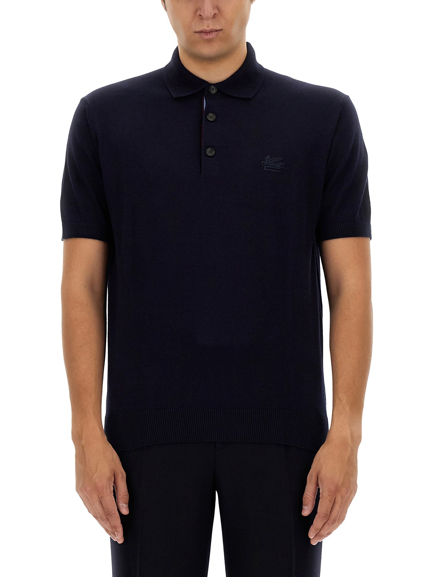 Etro etro polo shirt with pegasus embroidery