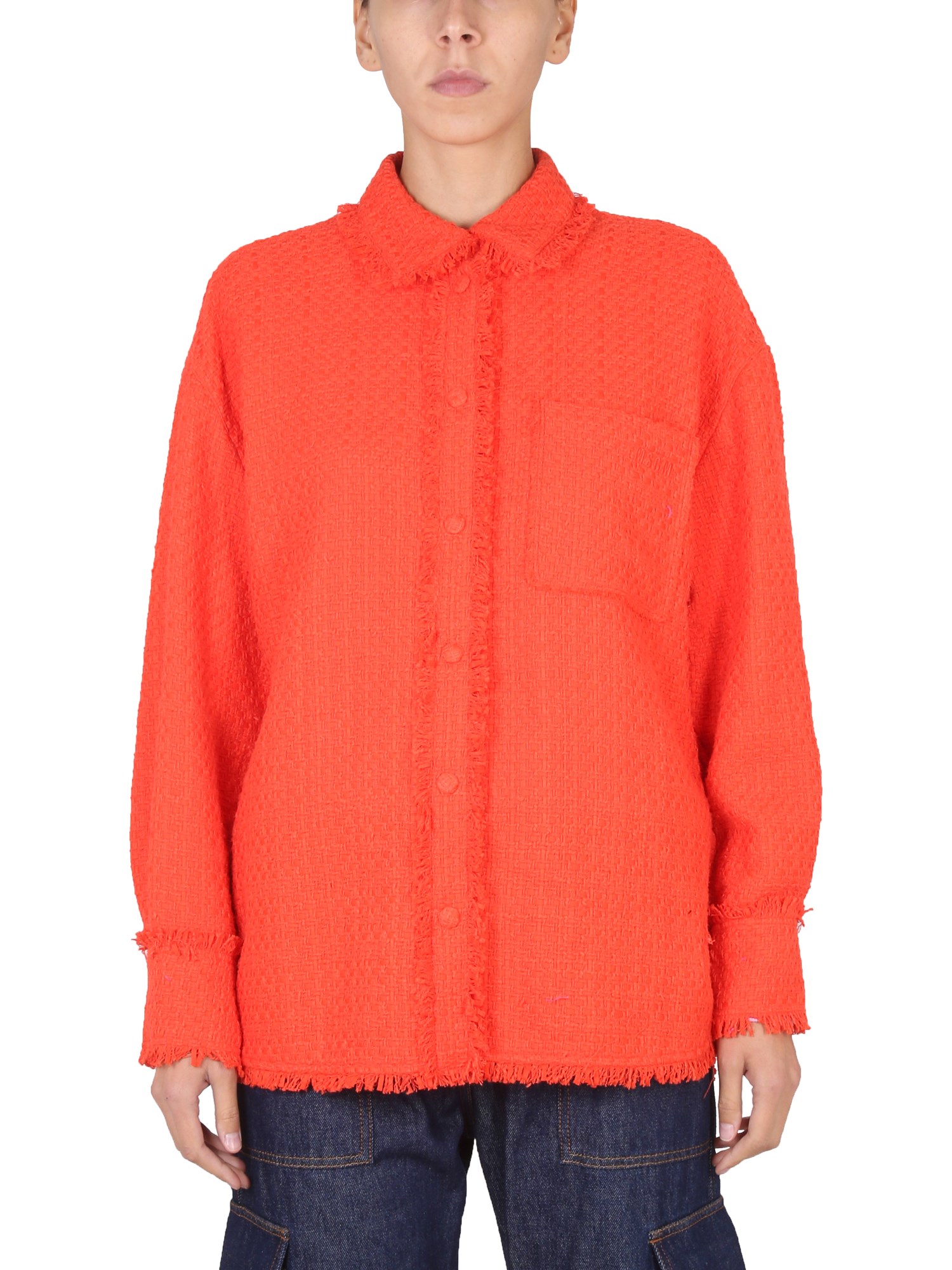 Msgm msgm camicia con frange