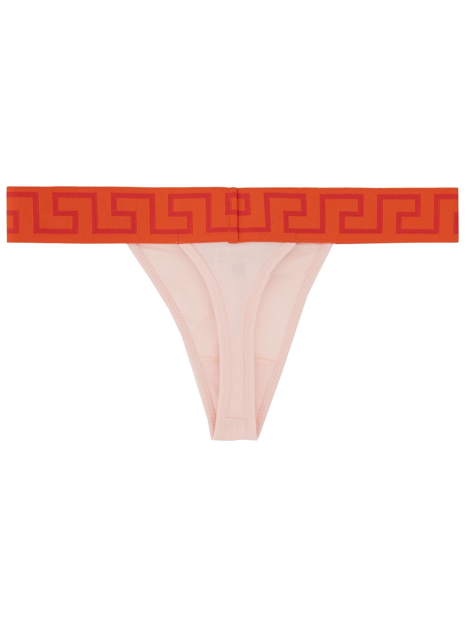 Versace versace thong with greek border