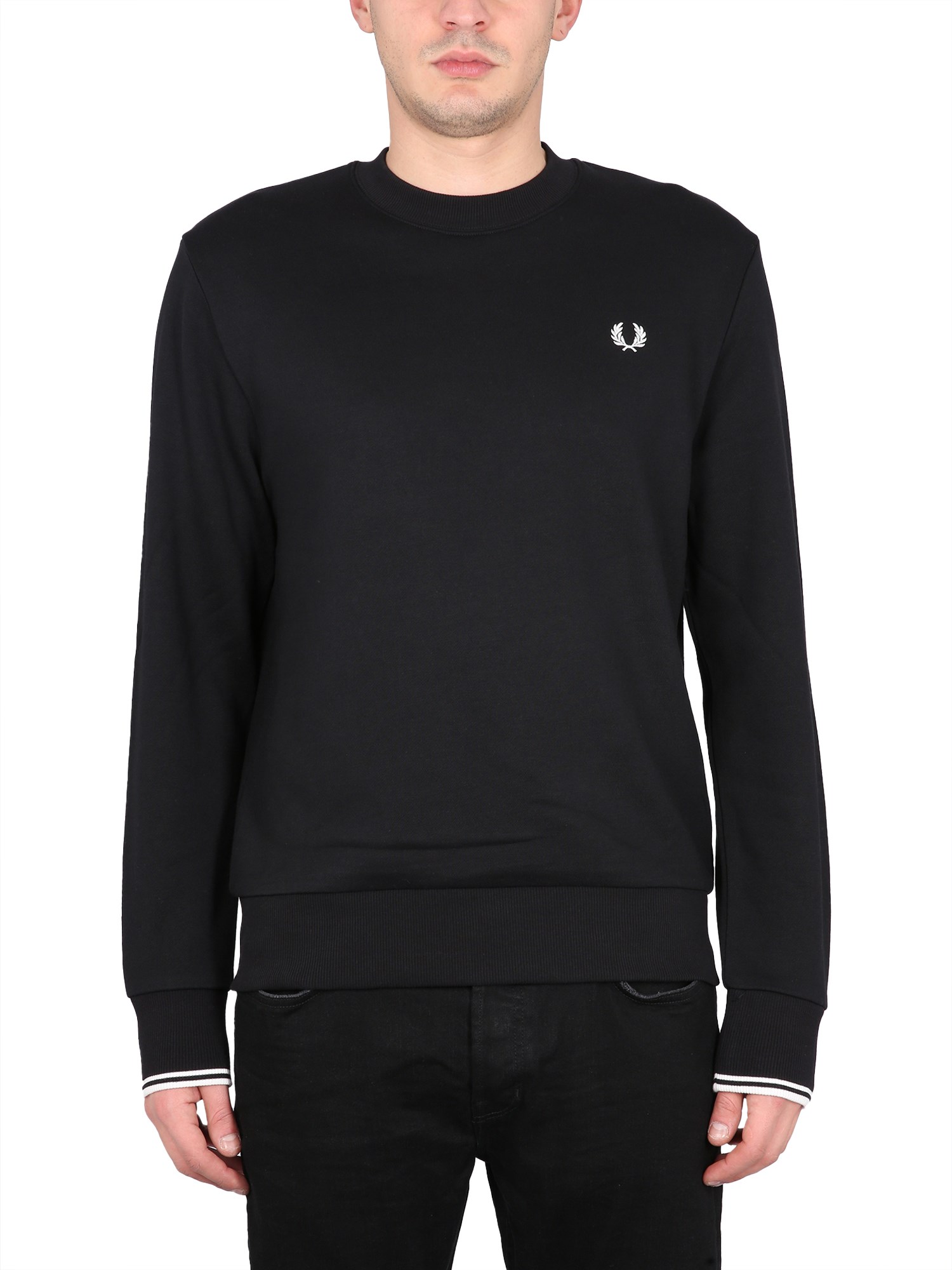 Fred Perry fred perry cotton sweatshirt with logo embroidery